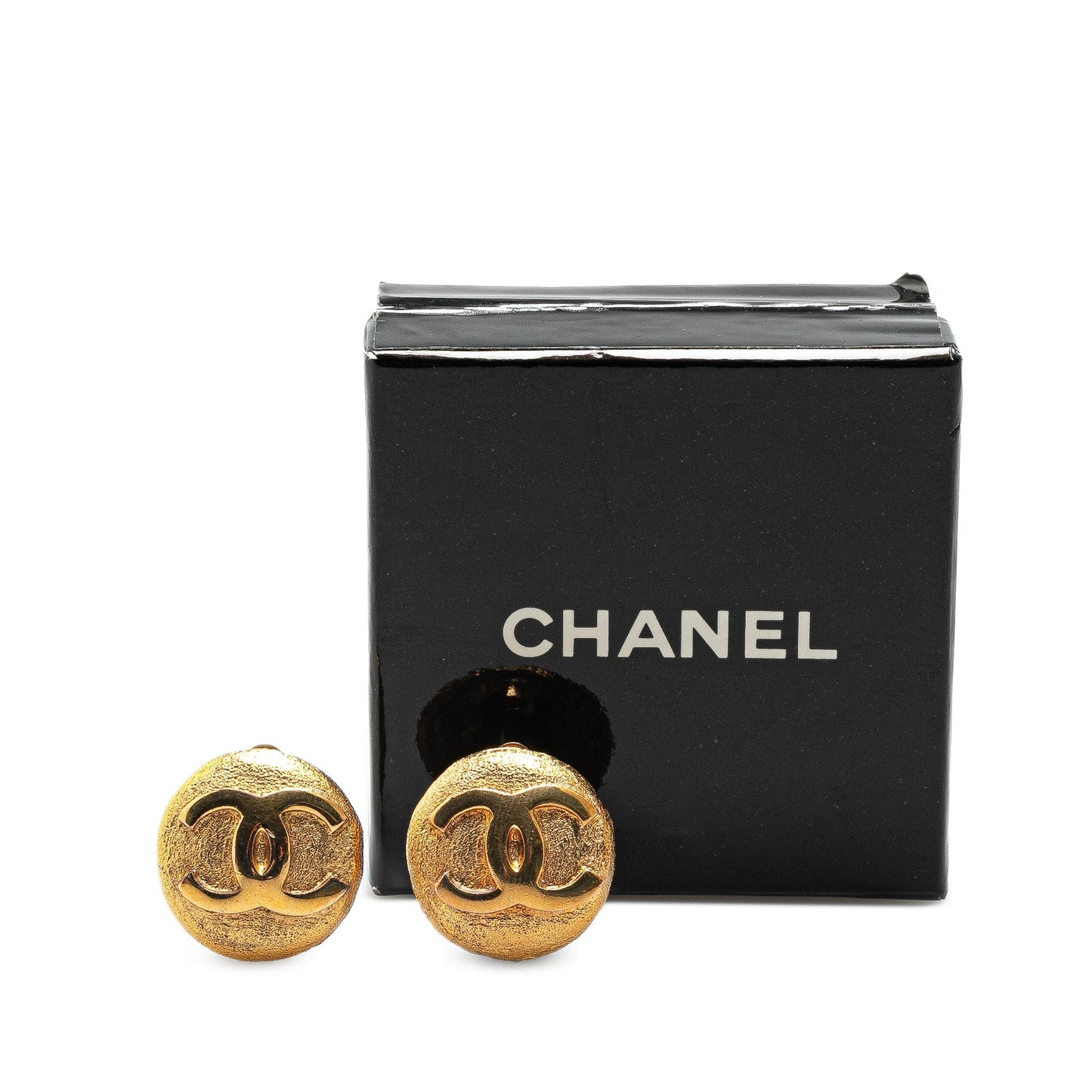 Chanel Gold Plated CC Clip On Earrings Gold