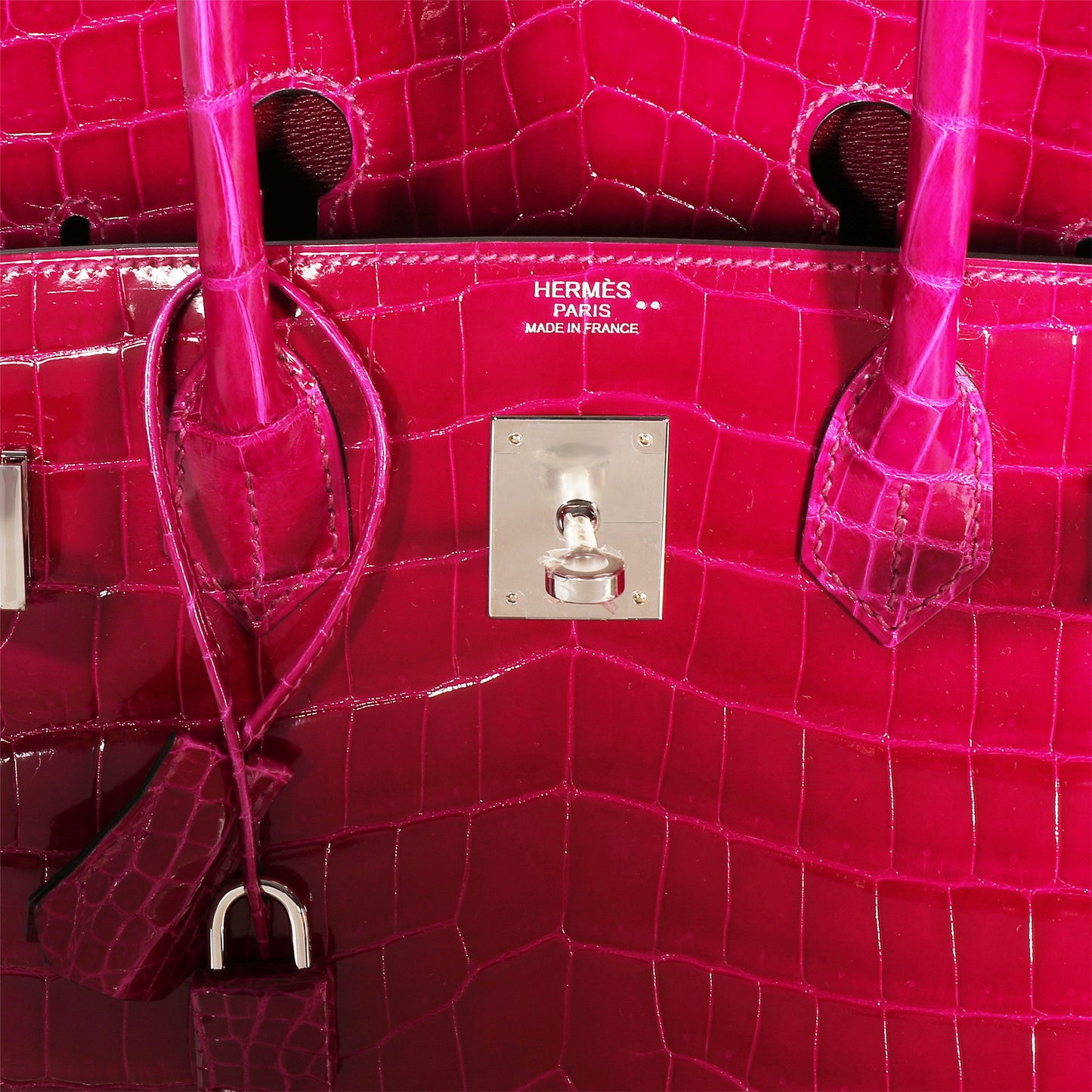 Rose Pourpre Shiny Niloticus Birkin 30 PHW