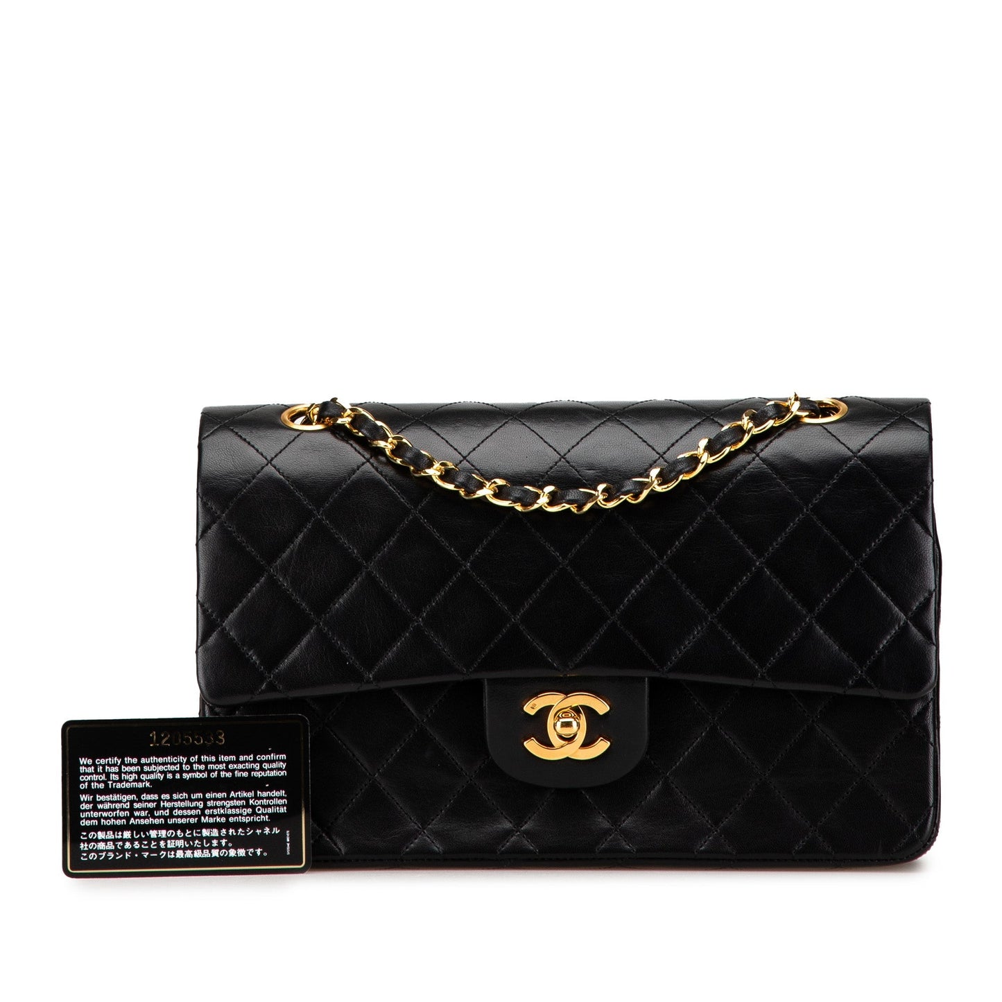 Chanel Medium Classic Lambskin Double Flap Black