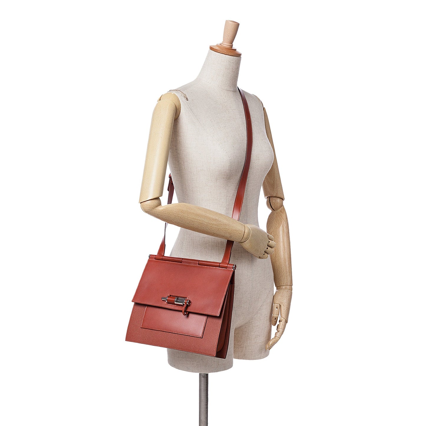 Hermès Epsom Swift Sacabar 24 Red