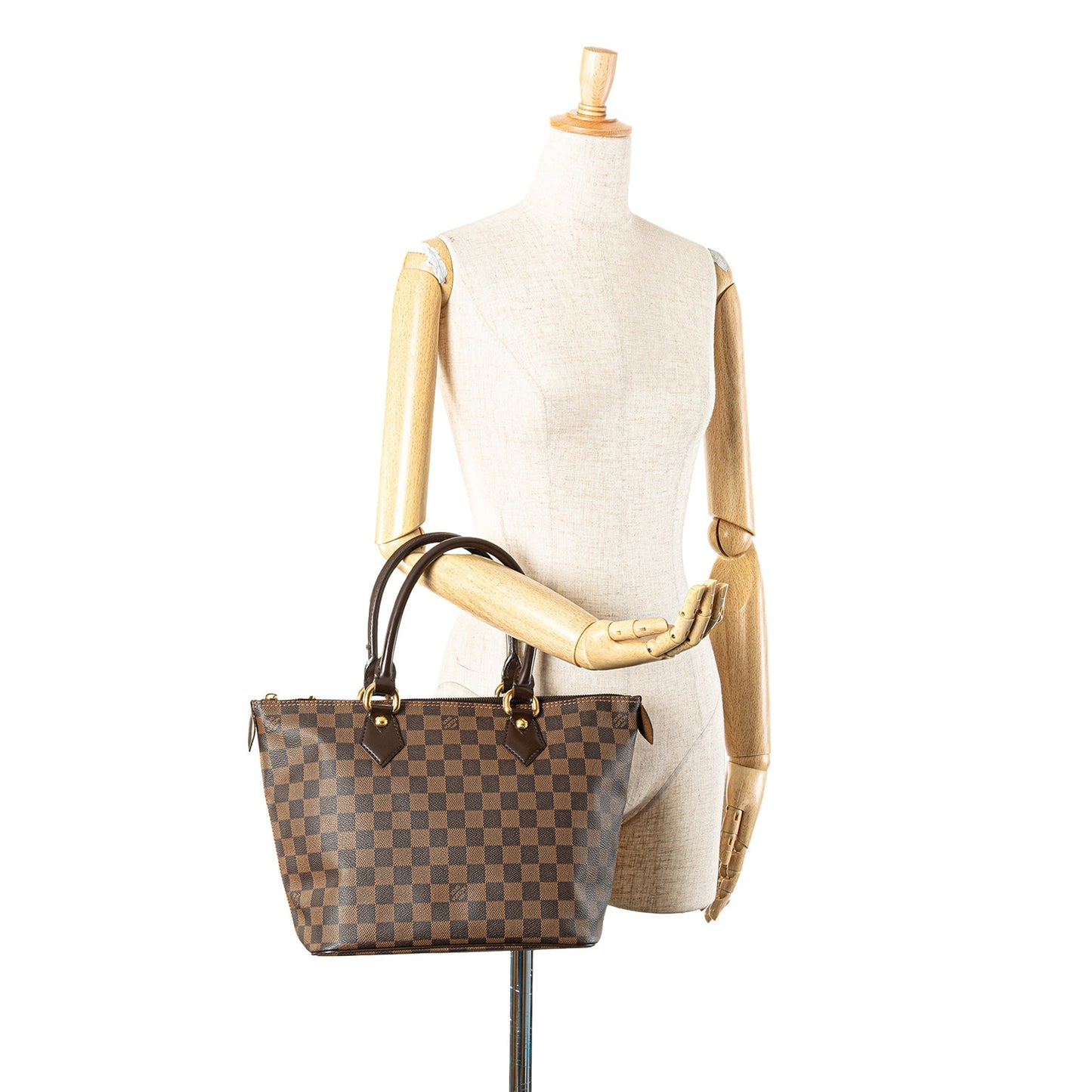 Louis Vuitton Damier Ebene Saleya PM Brown