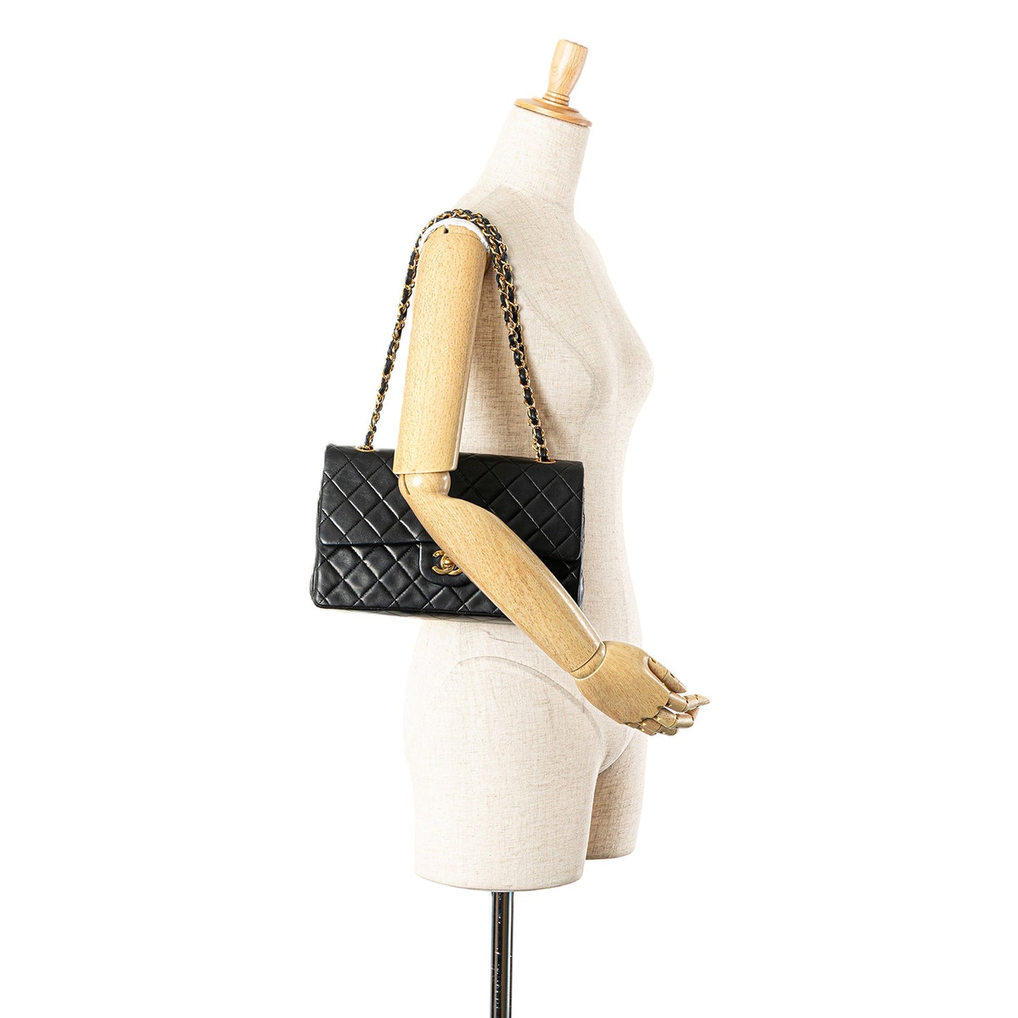 Chanel Medium Classic Lambskin Double Flap Black