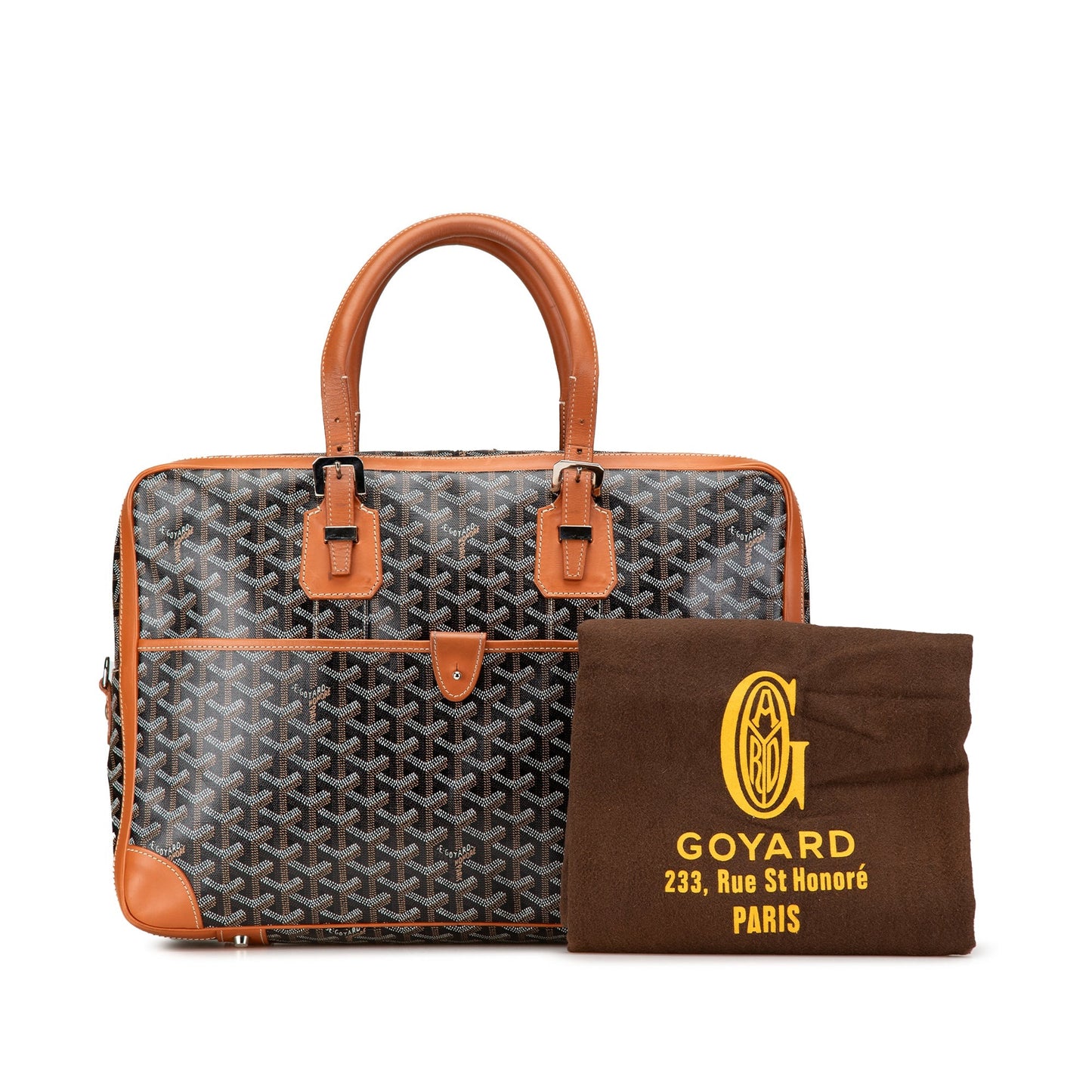 Goyard Goyardine Ambassade MM Briefcase Black