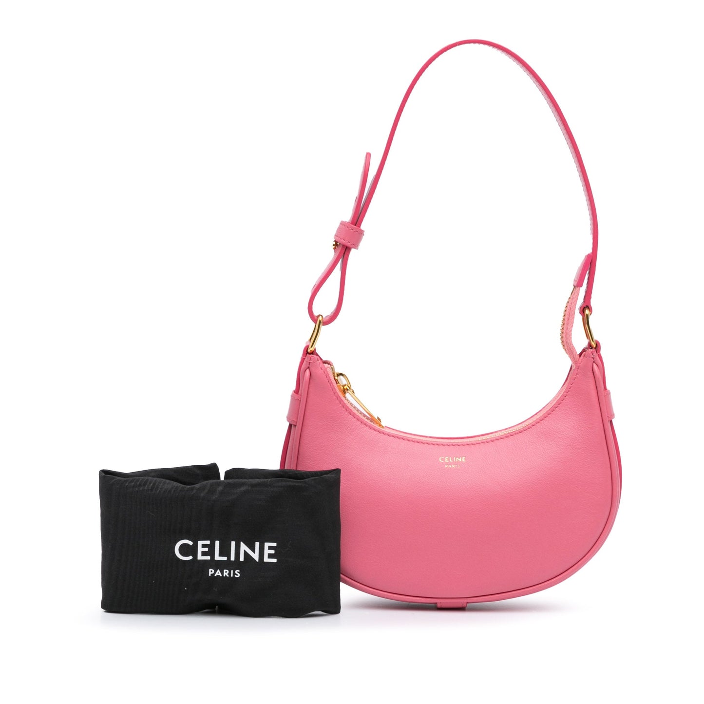 Celine Mini Smooth Calfskin Ava Shoulder Bag Pink
