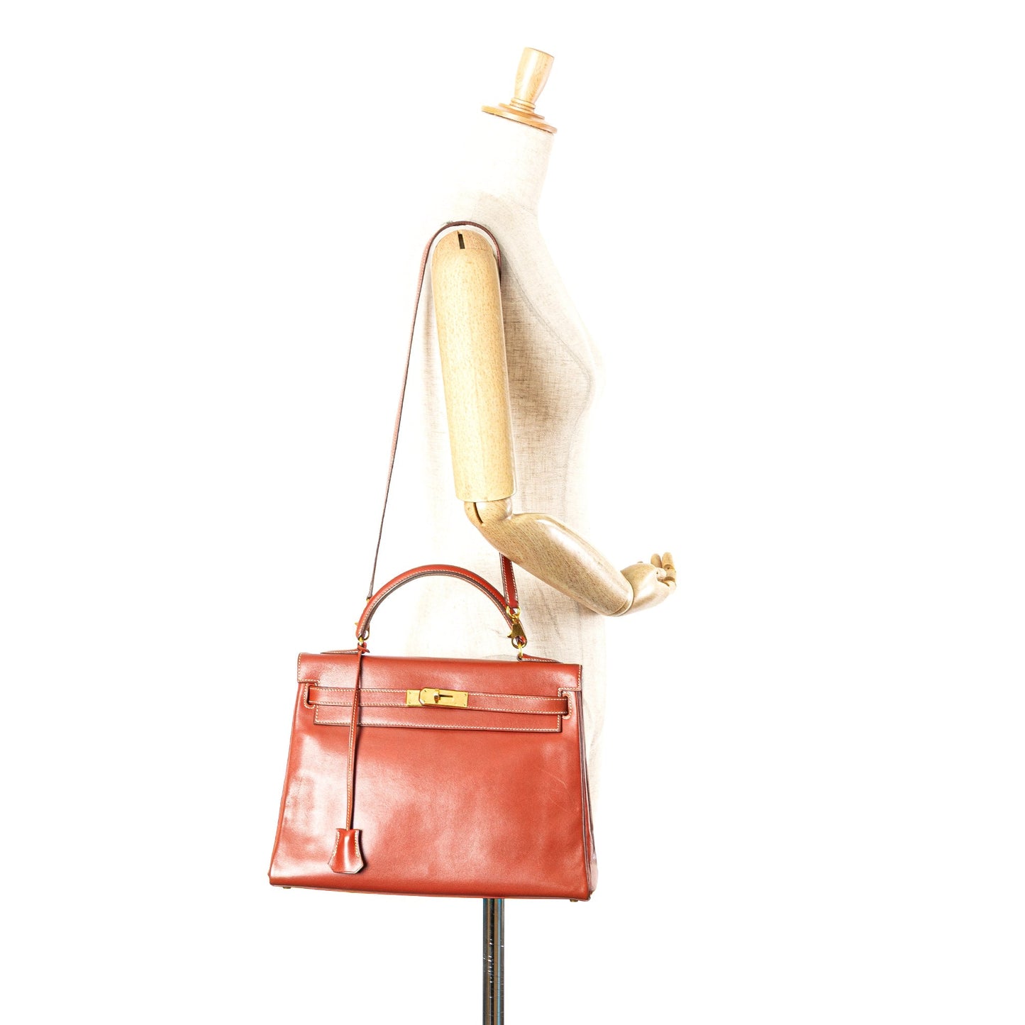 Hermès Box Calf Kelly Retourne 32 Red