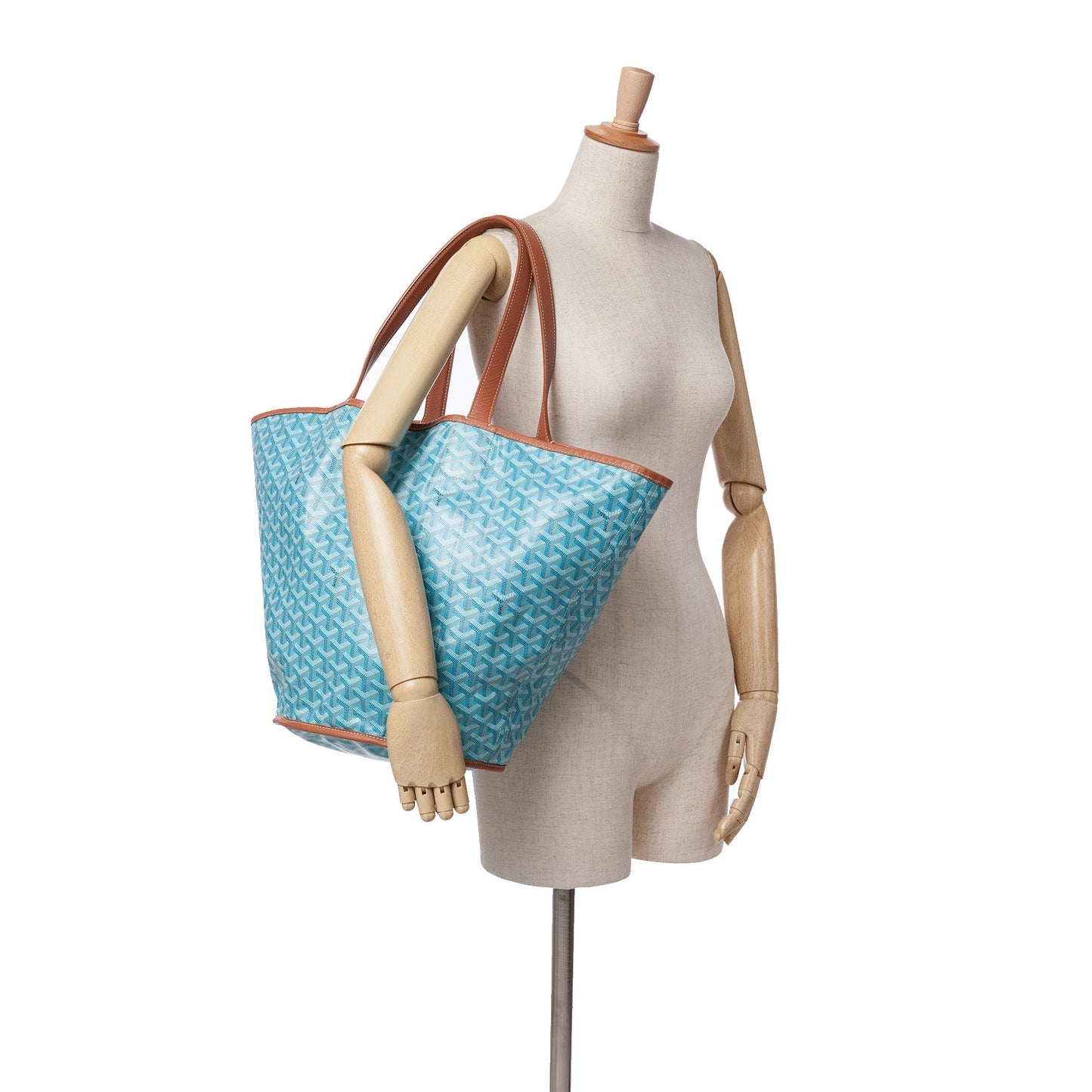 Goyard Goyardine Reversible Belharra Tote Blue