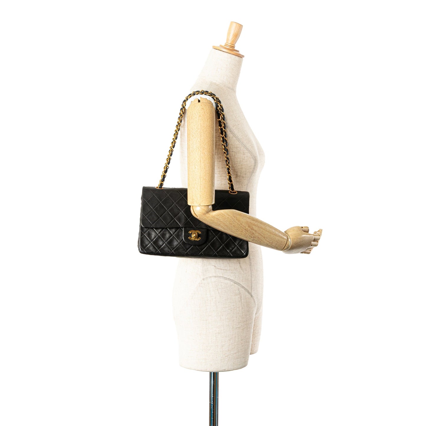 Chanel Medium Classic Lambskin Double Flap Black