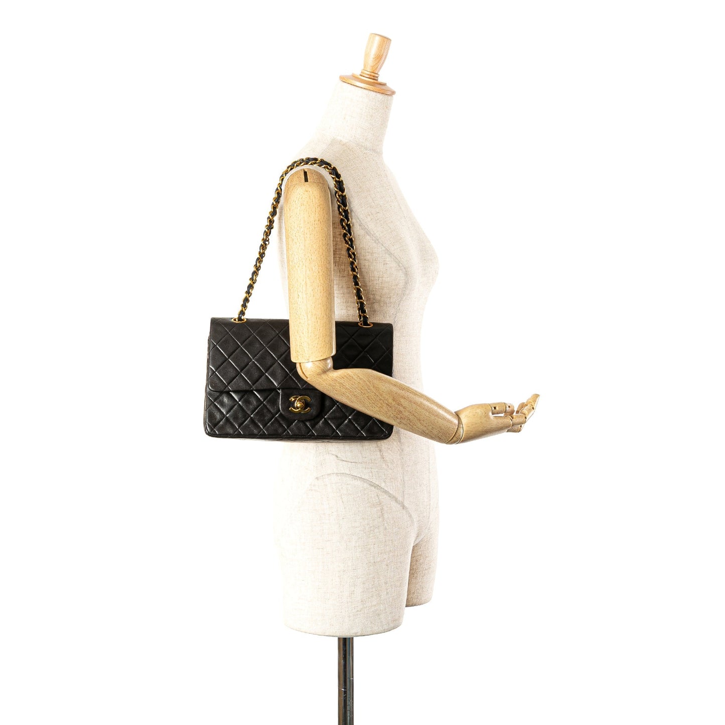 Chanel Medium Classic Lambskin Double Flap Black
