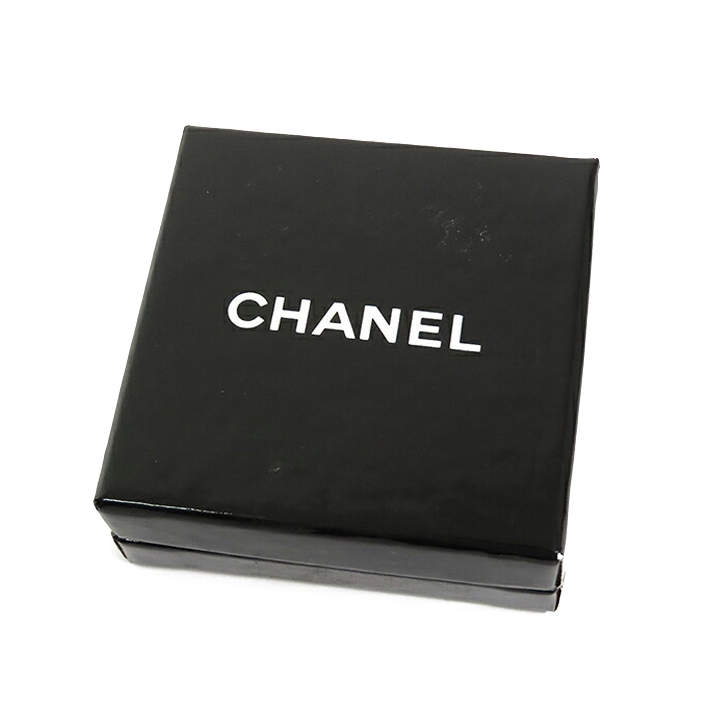 Chanel Gold Plated CC Crown Clip On Earrings Gold