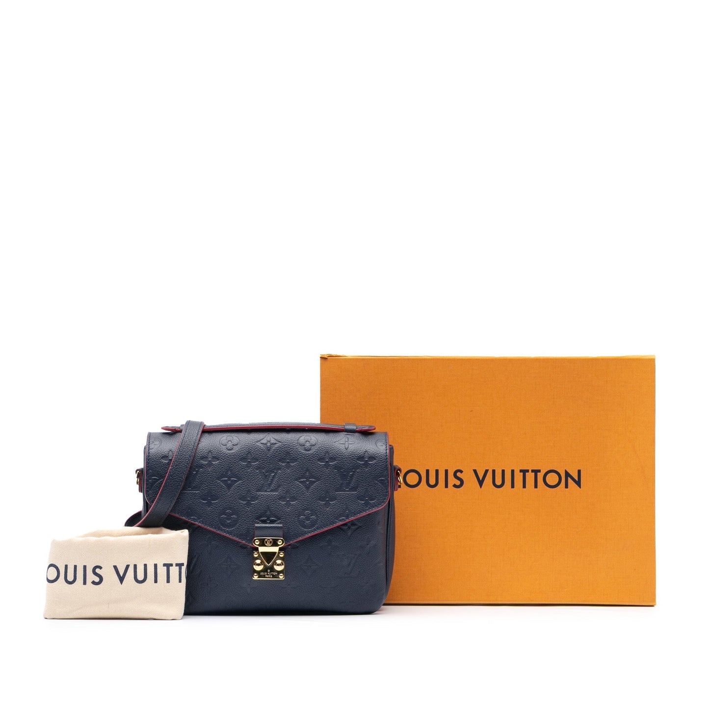 Louis Vuitton Monogram Empreinte Pochette Metis Blue