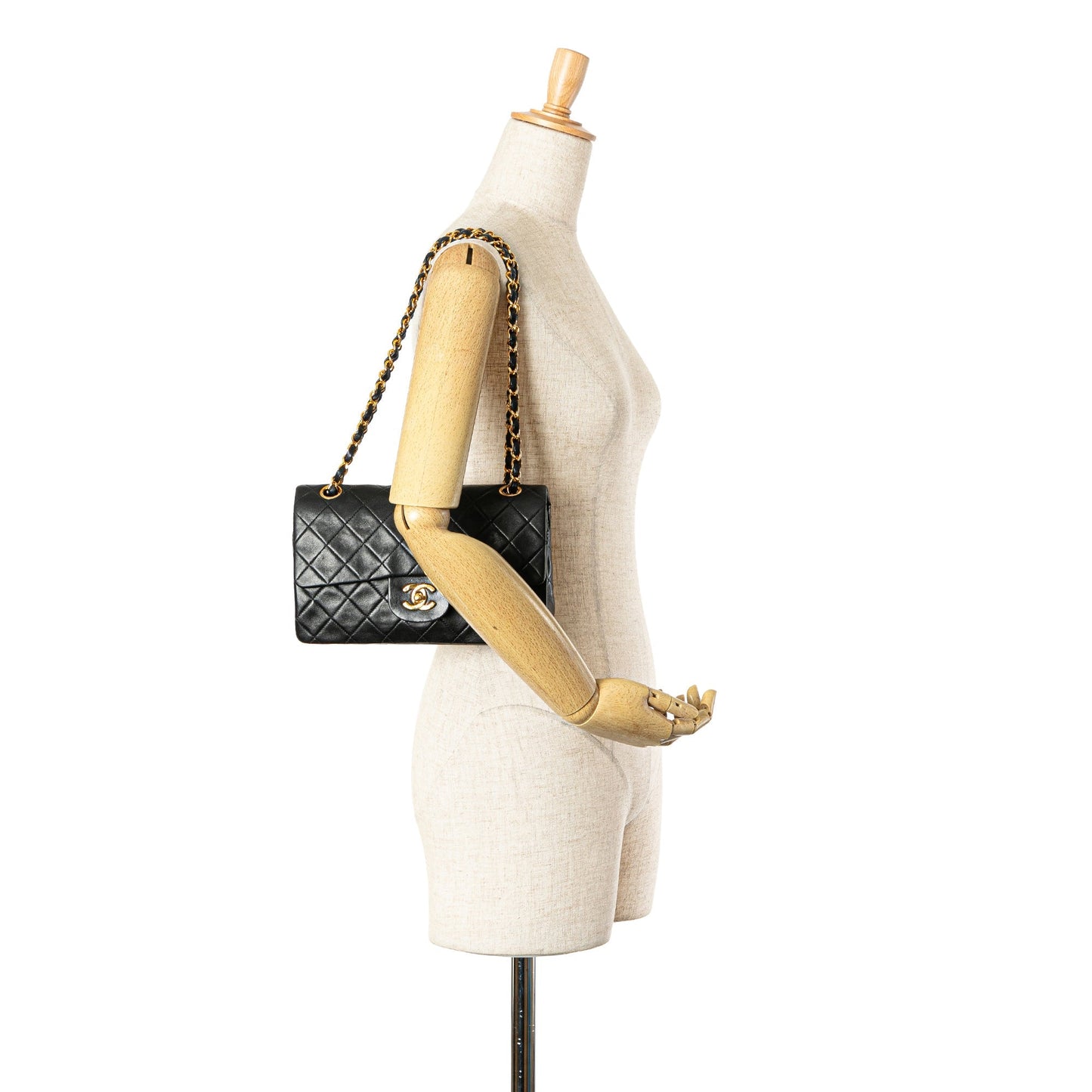 Chanel Small Classic Lambskin Double Flap Black