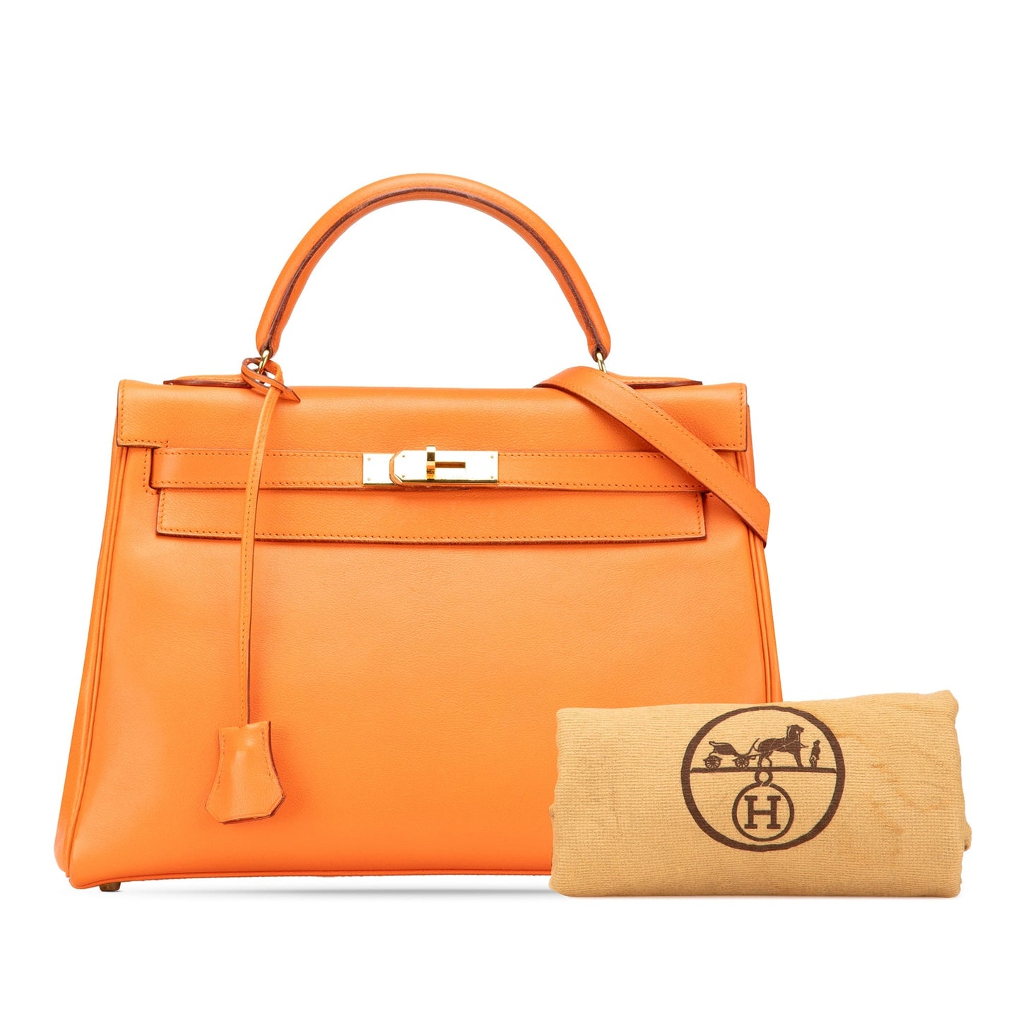 Hermès Gulliver Kelly Retourne 32 Orange