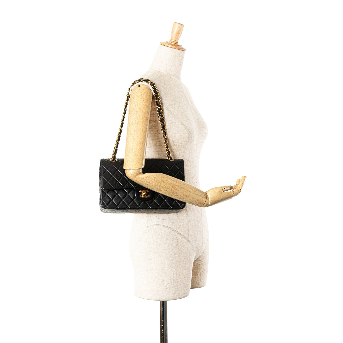 Chanel Medium Classic Lambskin Double Flap Black