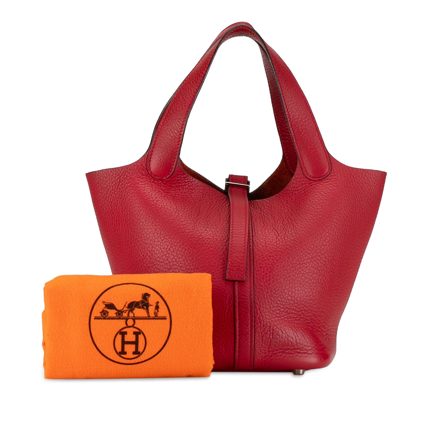 Hermès Clemence Picotin 18 Red