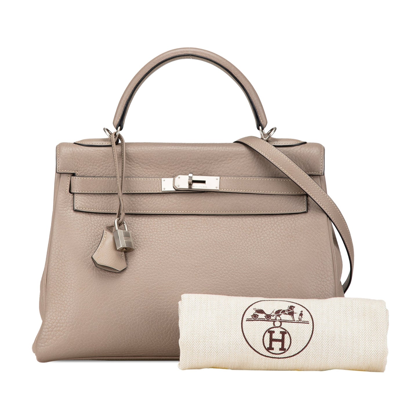 Hermès Clemence Kelly Retourne 32 Brown