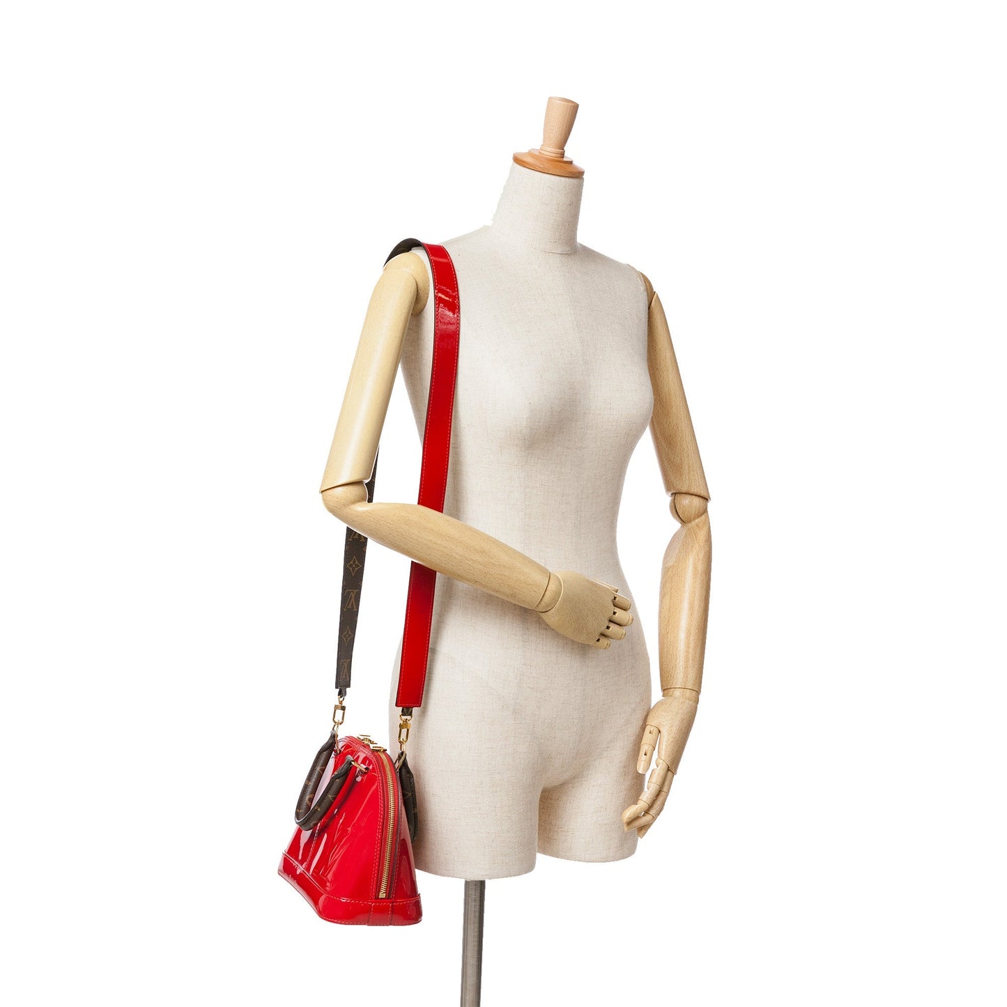 Louis Vuitton Vernis Miroir Alma BB Red