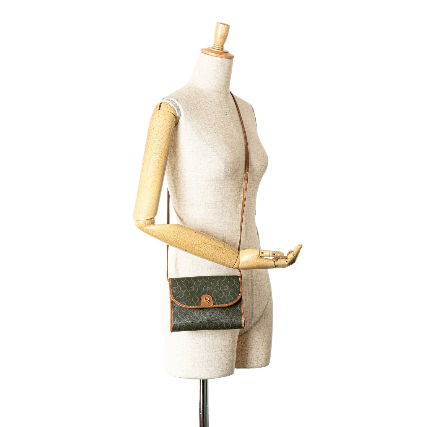 Dior Honeycomb Coated Canvas Crossbody Black
