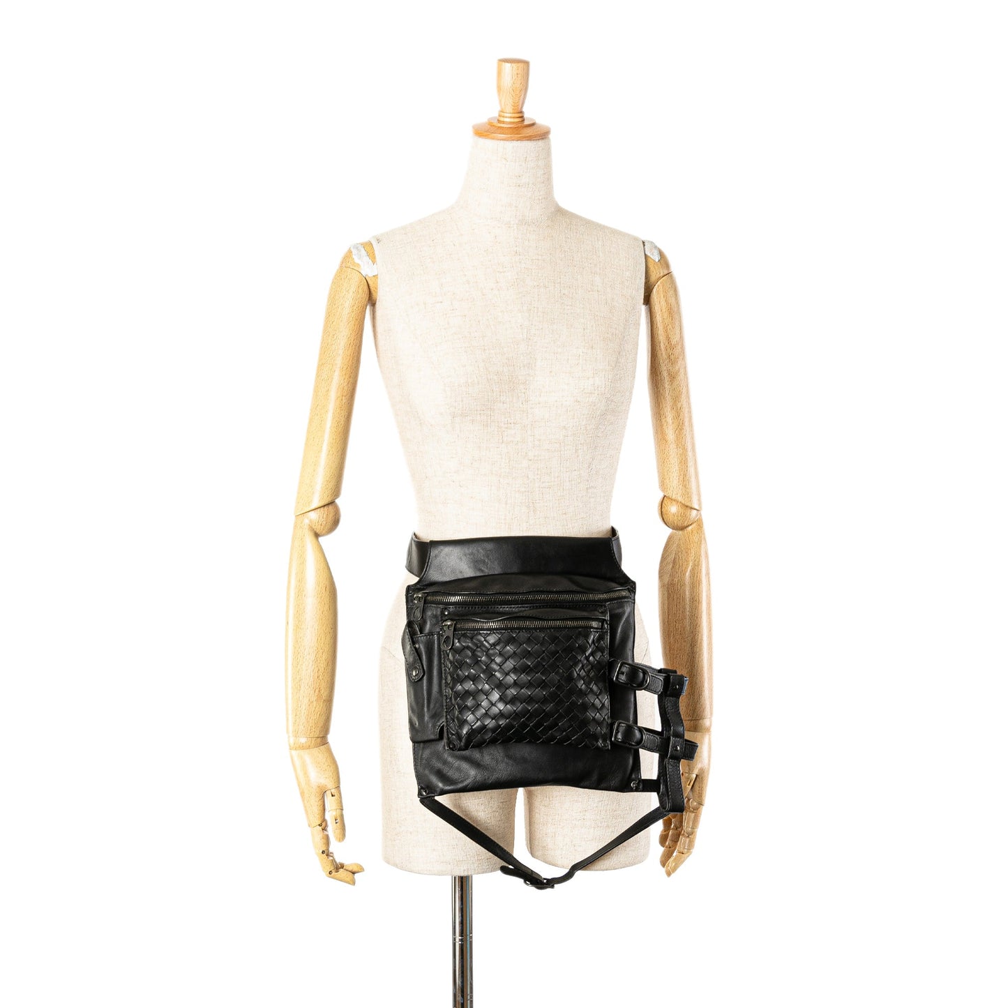 Bottega Veneta Nappa Intrecciato Utility Belt Bag Black
