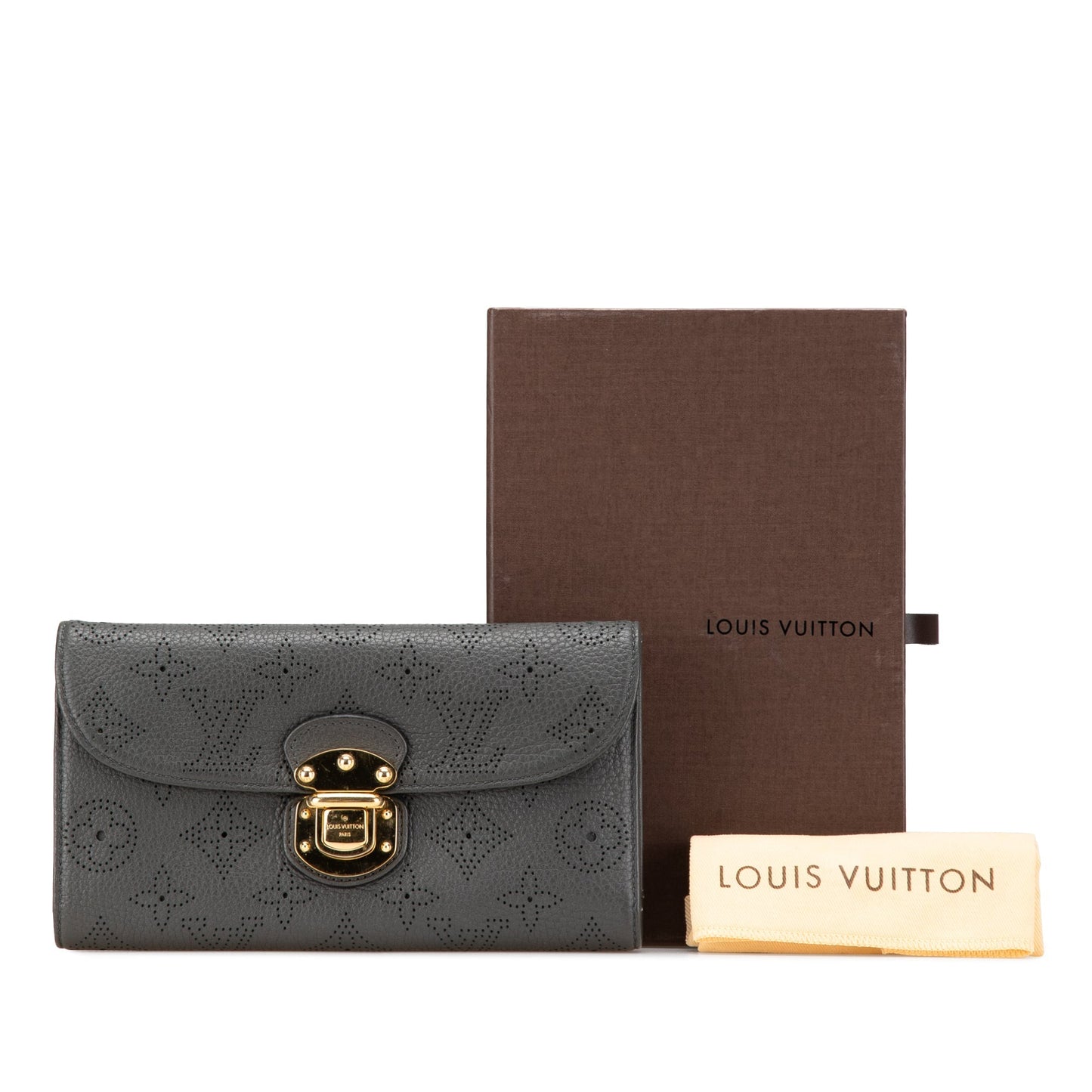 Louis Vuitton Mahina Amelia Wallet Gray