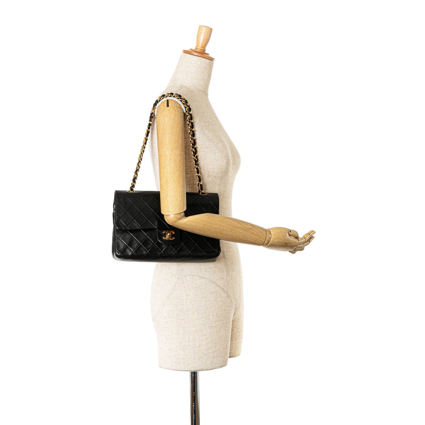 Chanel Medium Classic Lambskin Double Flap Black