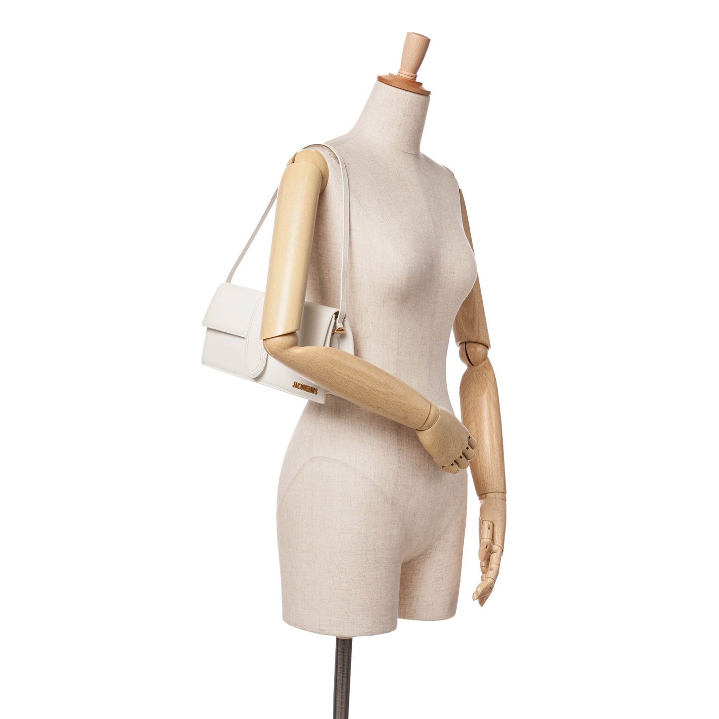 Jacquemus Calfskin Le Bambino Long White