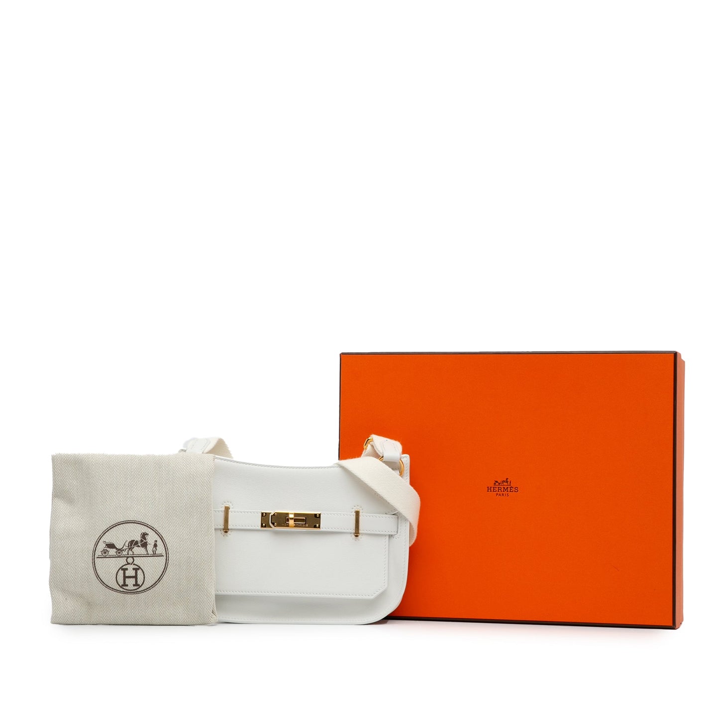 Hermès Evercolor Mini Jypsiére White