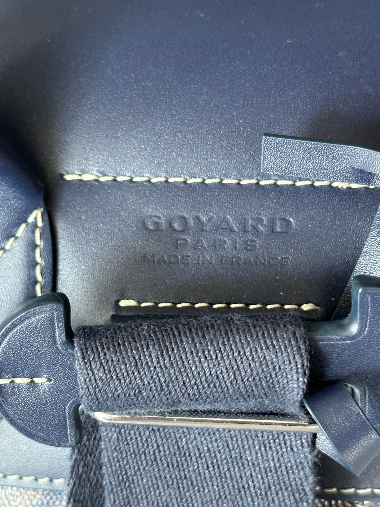 Goyard Navy Alpin Backpack