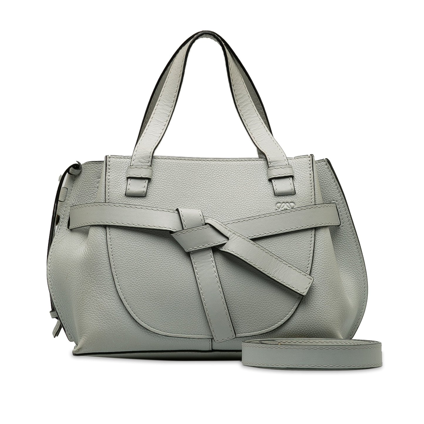 LOEWE Mini Gate Top Handle Satchel Gray