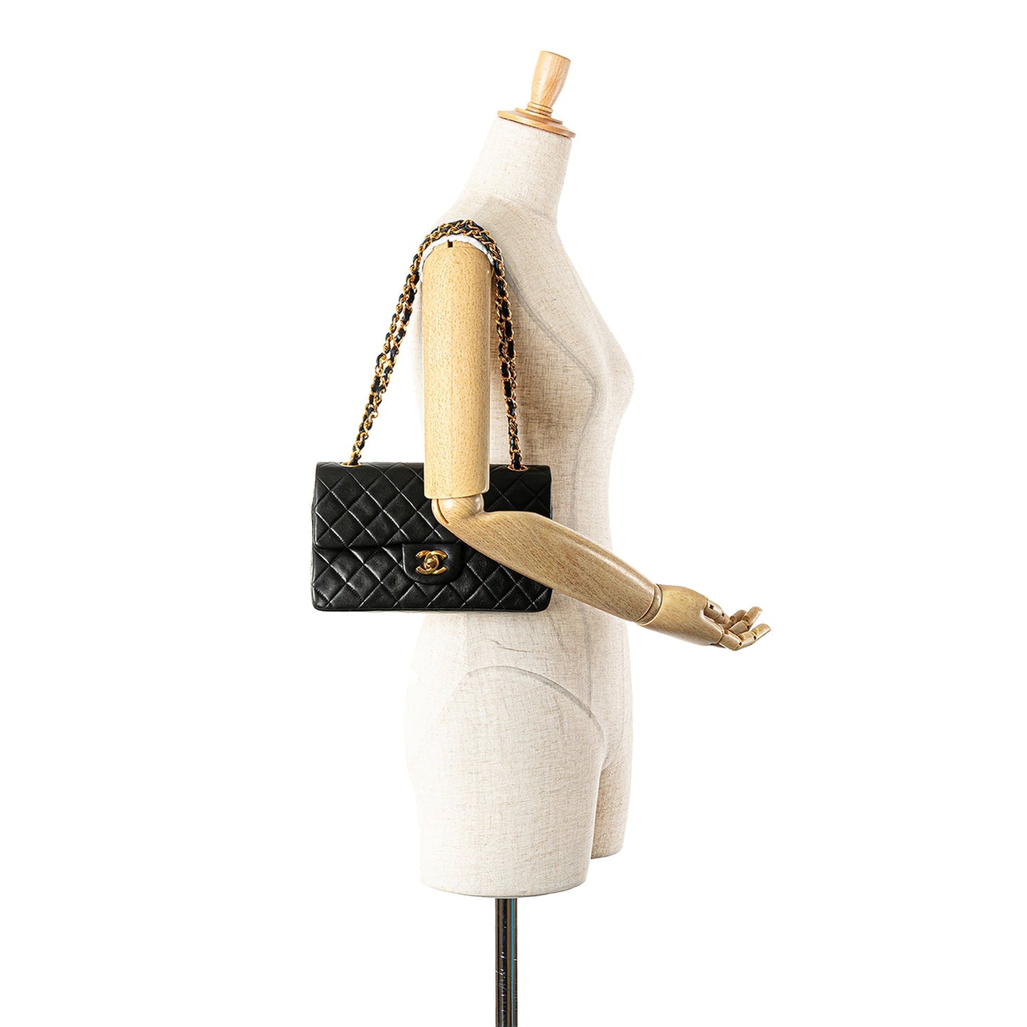 Chanel Small Classic Lambskin Double Flap Black