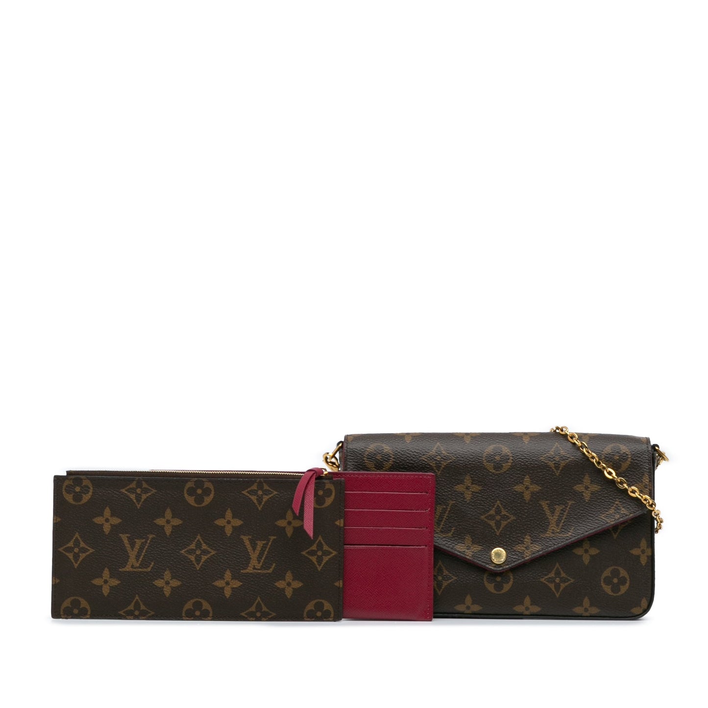 Louis Vuitton Monogram Pochette Felicie Brown