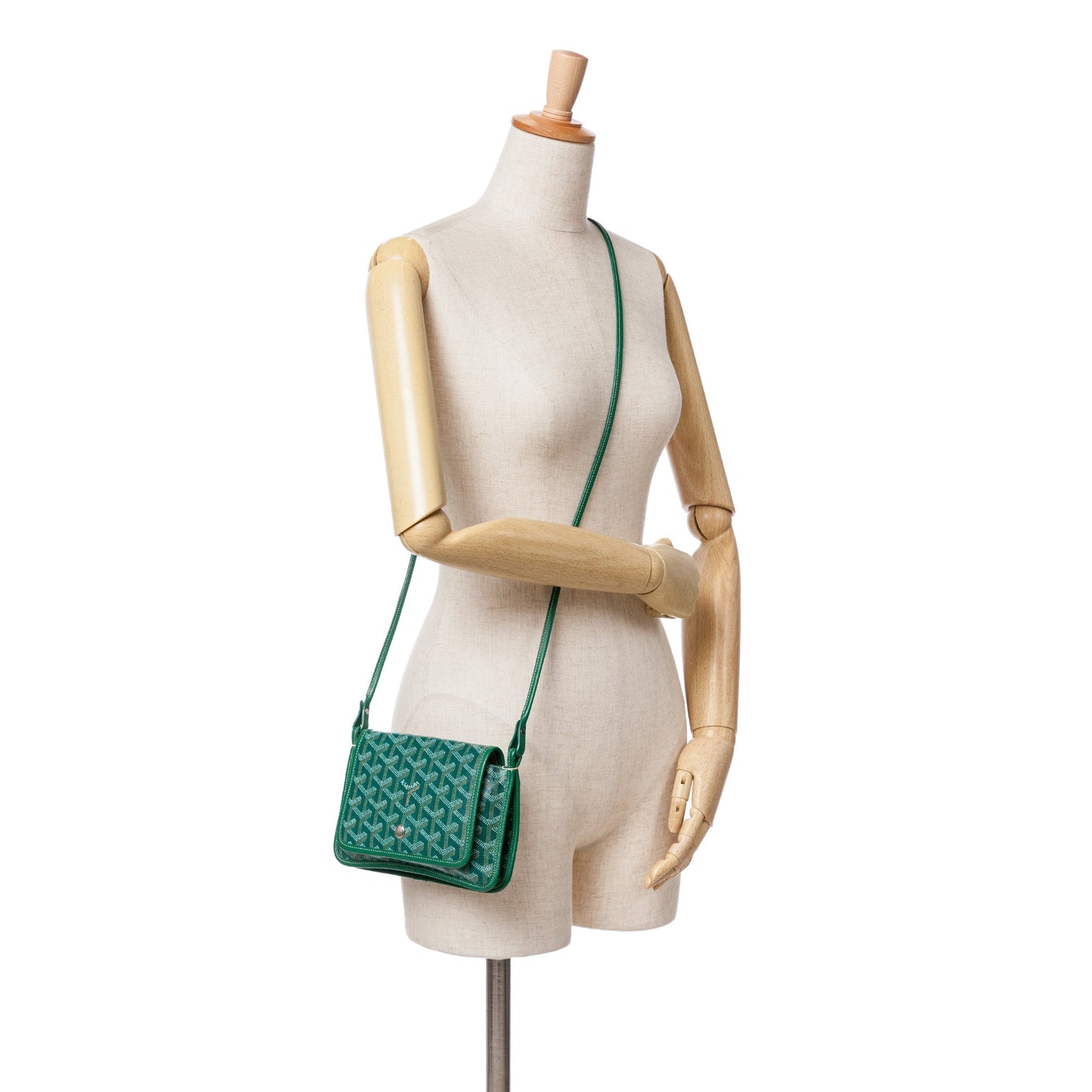 Goyard Goyardine Plumet Pocket Wallet Green