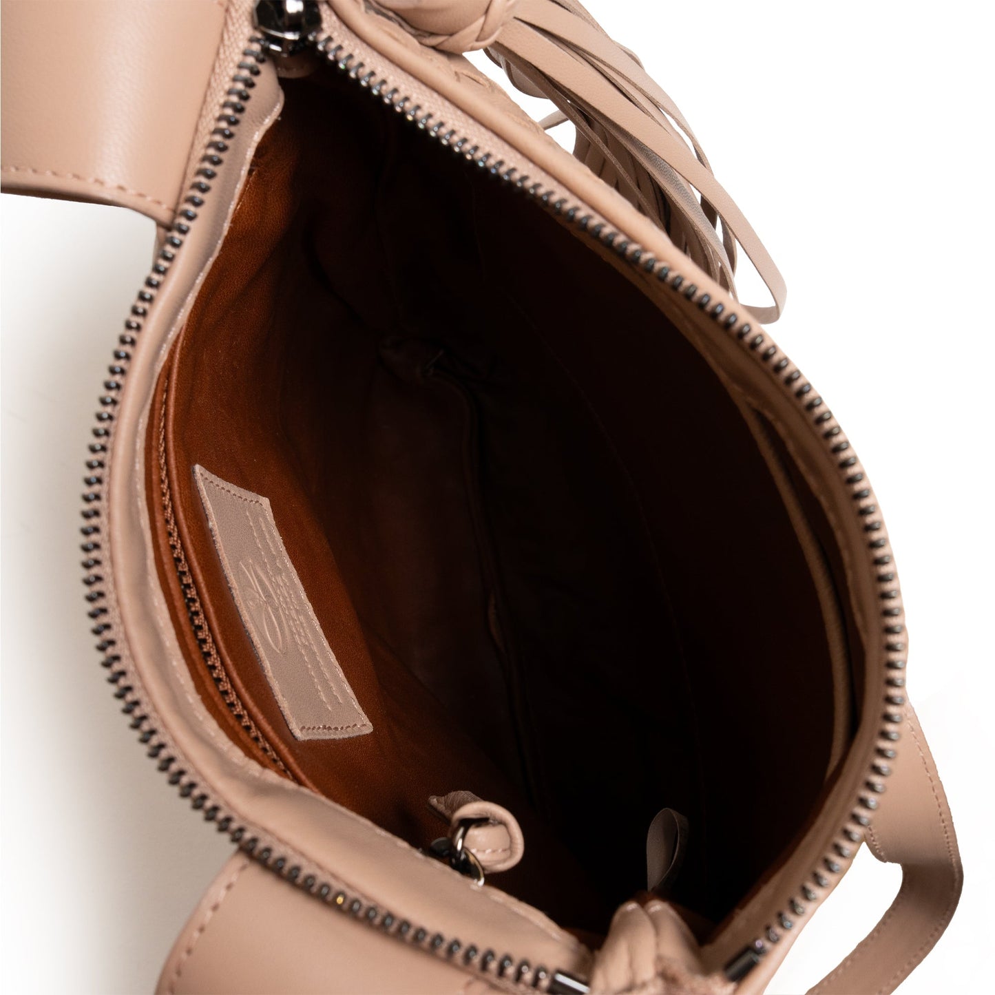 Kim Nappa Leather Crossbody Bag in Caffellatte