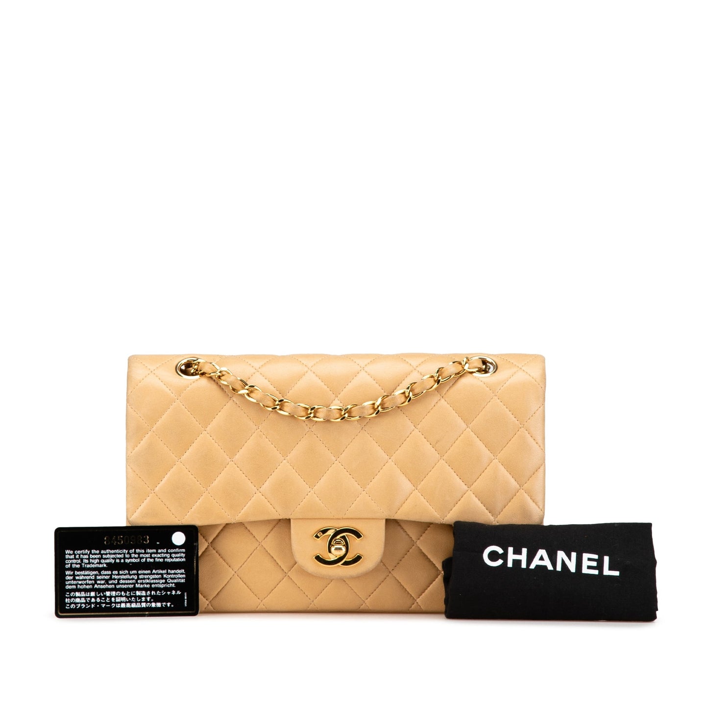 Chanel Medium Classic Lambskin Double Flap Brown