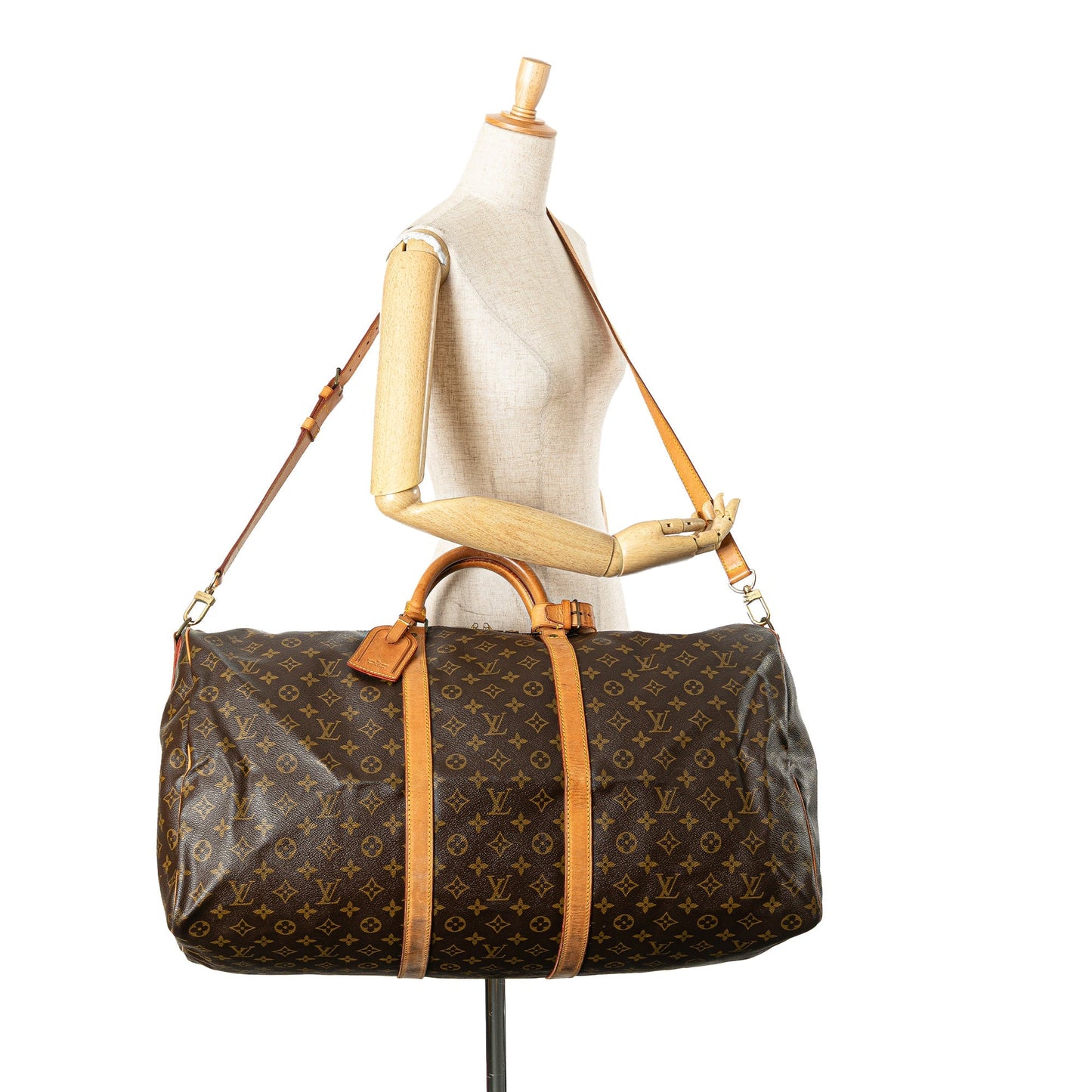 Louis Vuitton Monogram Keepall Bandouliere 60 Brown