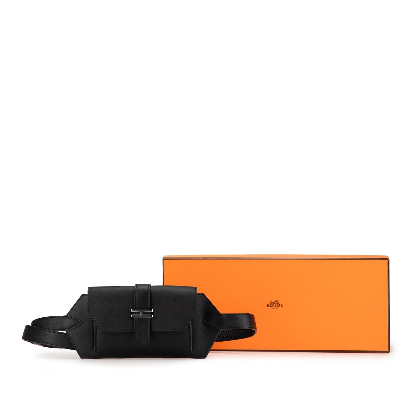 Hermès Swift Elan Pocket 24 Belt Bag Black