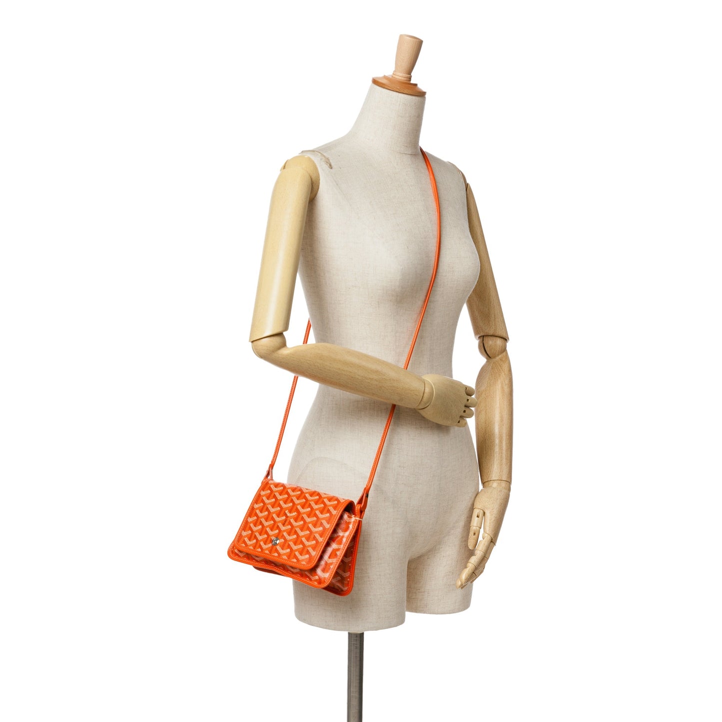 Goyard Goyardine Plumet Pocket Wallet Orange