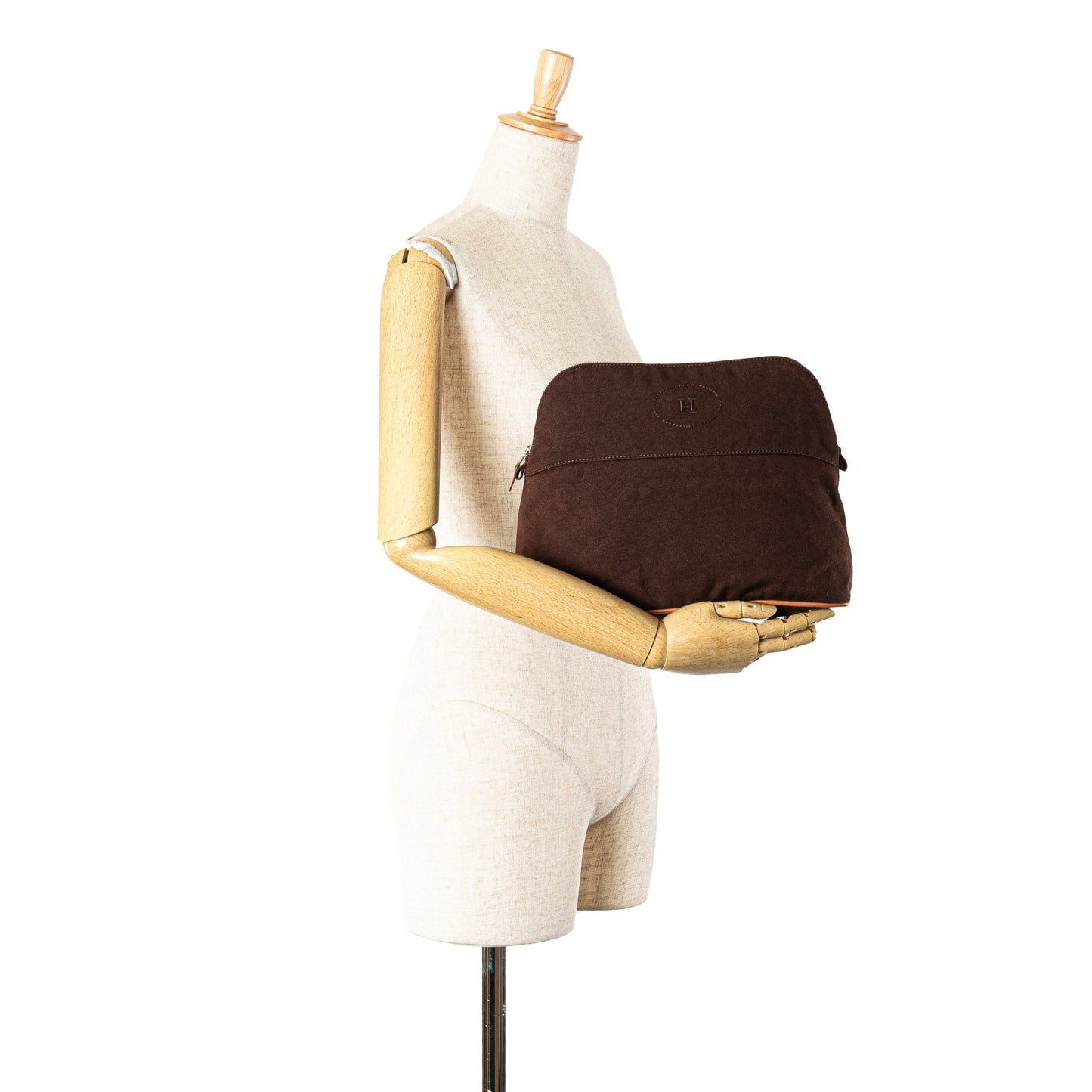 Hermès Toile Bolide Trousse de Voyage GM Brown