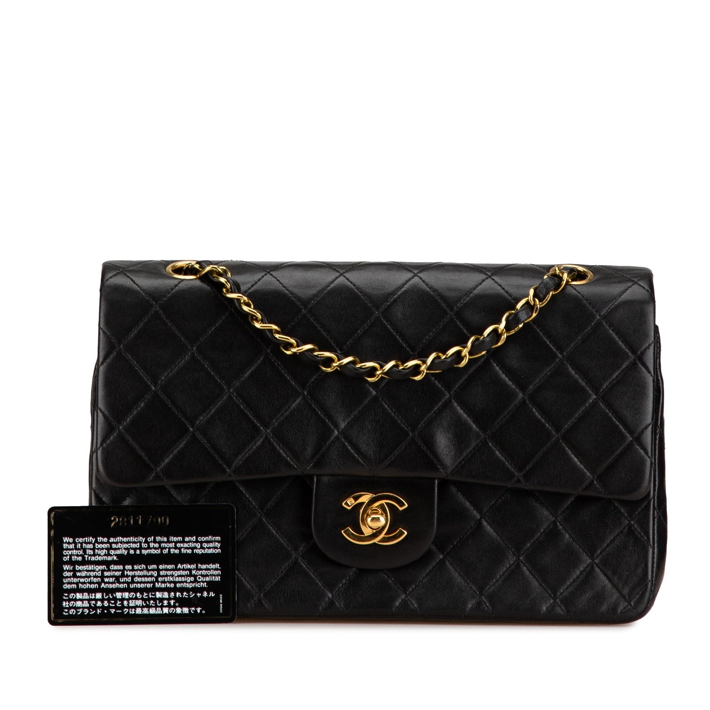 Chanel Medium Classic Lambskin Double Flap Black