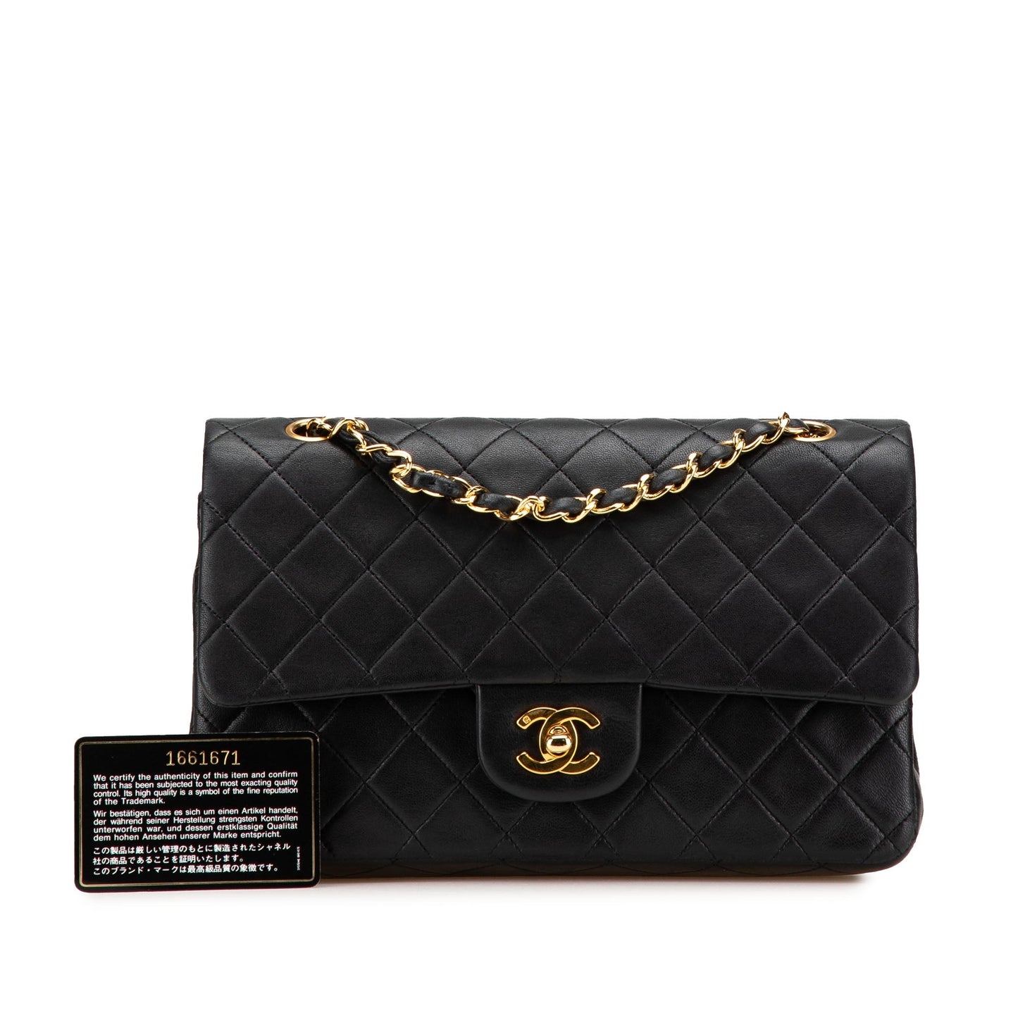Chanel Medium Classic Lambskin Double Flap Black