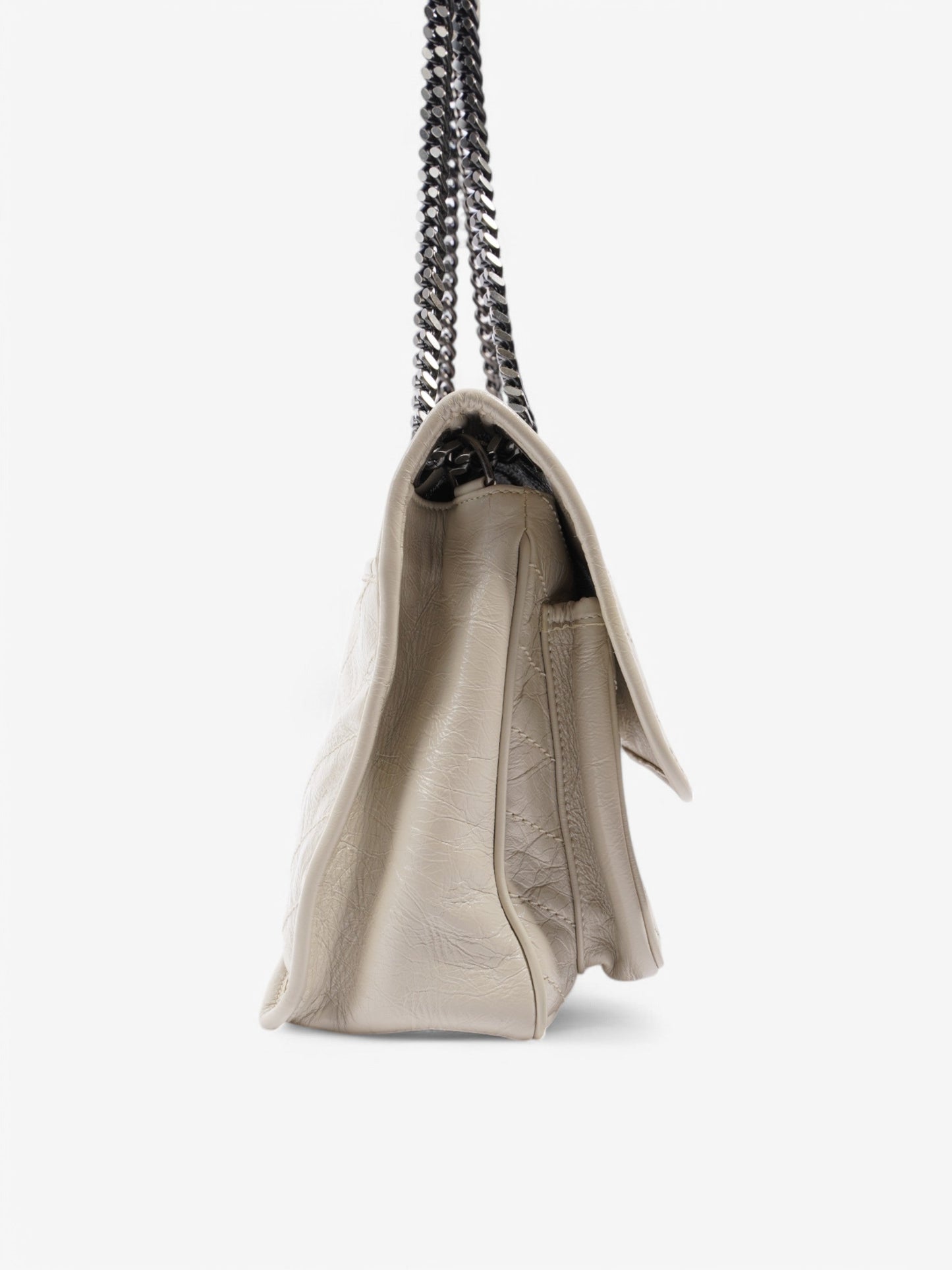 Saint Laurent Niki Cream Leather Medium