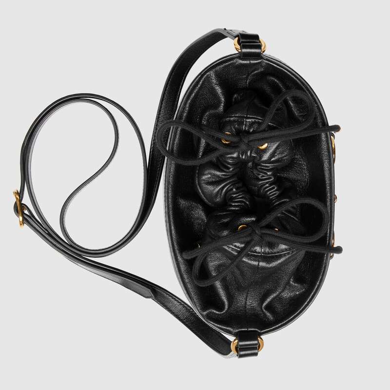 Gucci Horsebit 1955 Bucket Bag Black Leather