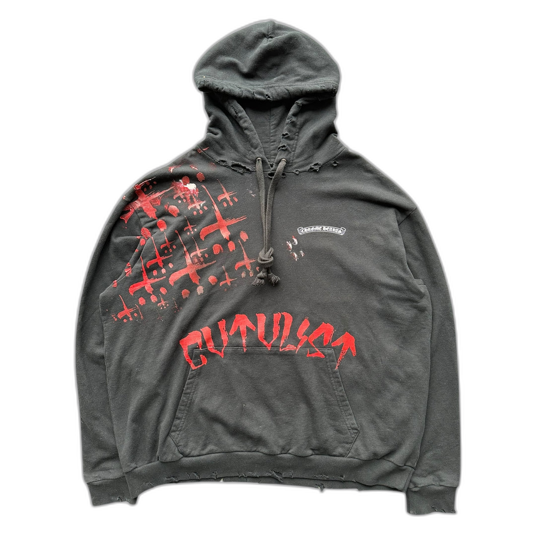 Chrome Hearts CVTVLIST Black & Red Las Vegas Hoodie