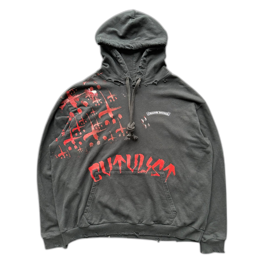 Chrome Hearts CVTVLIST Black & Red Las Vegas Hoodie