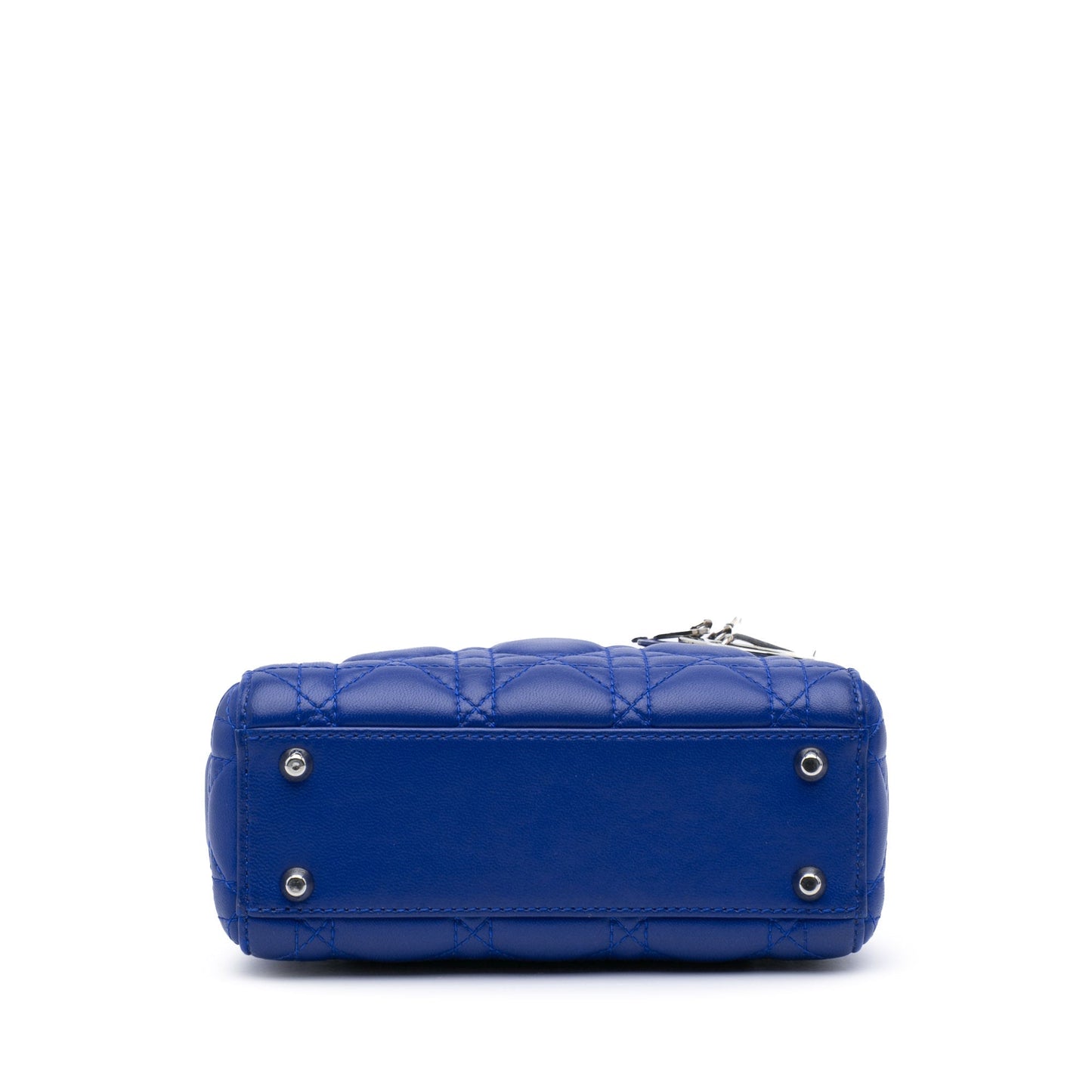 Dior Mini Lambskin Cannage Lady Dior Blue