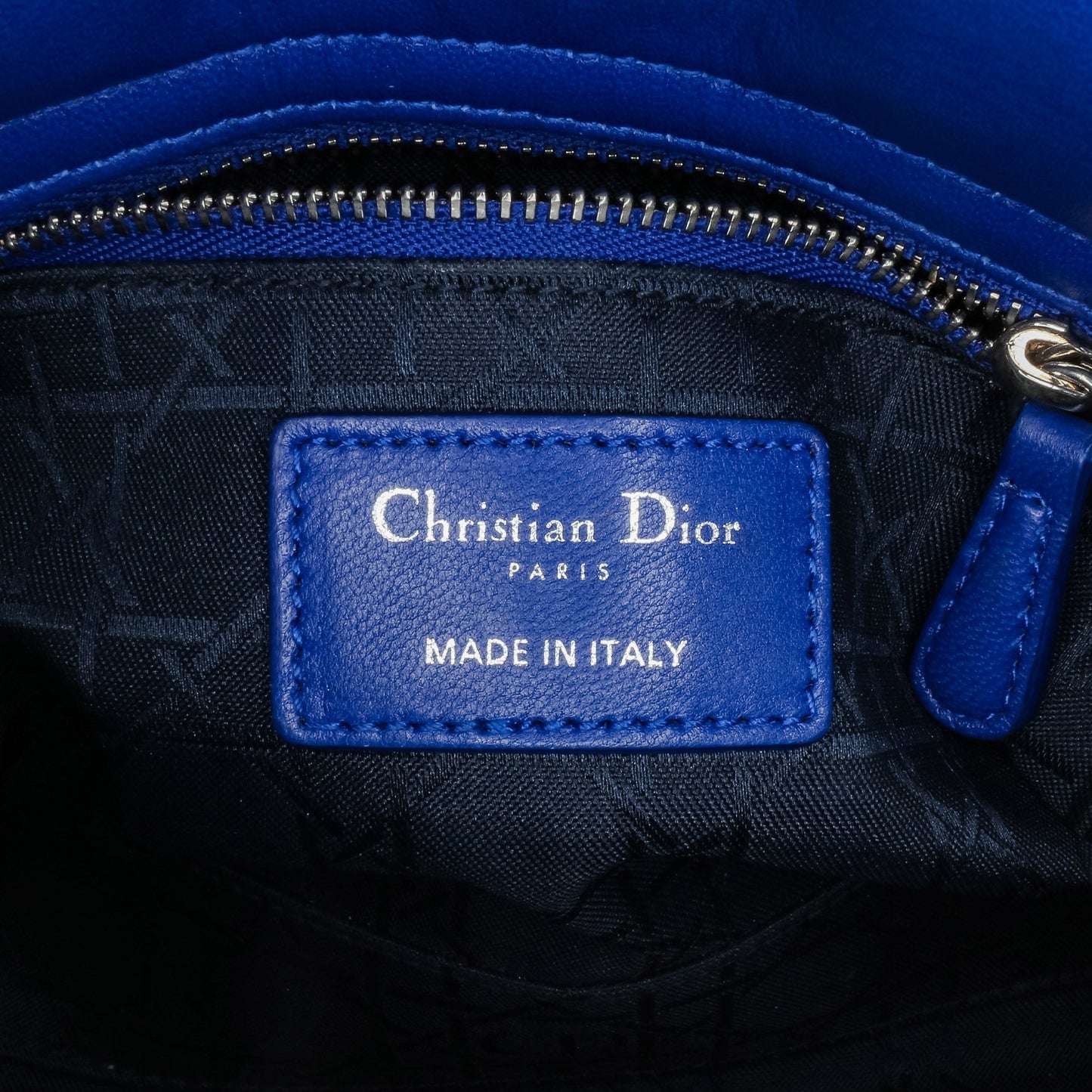 Dior Mini Lambskin Cannage Lady Dior Blue
