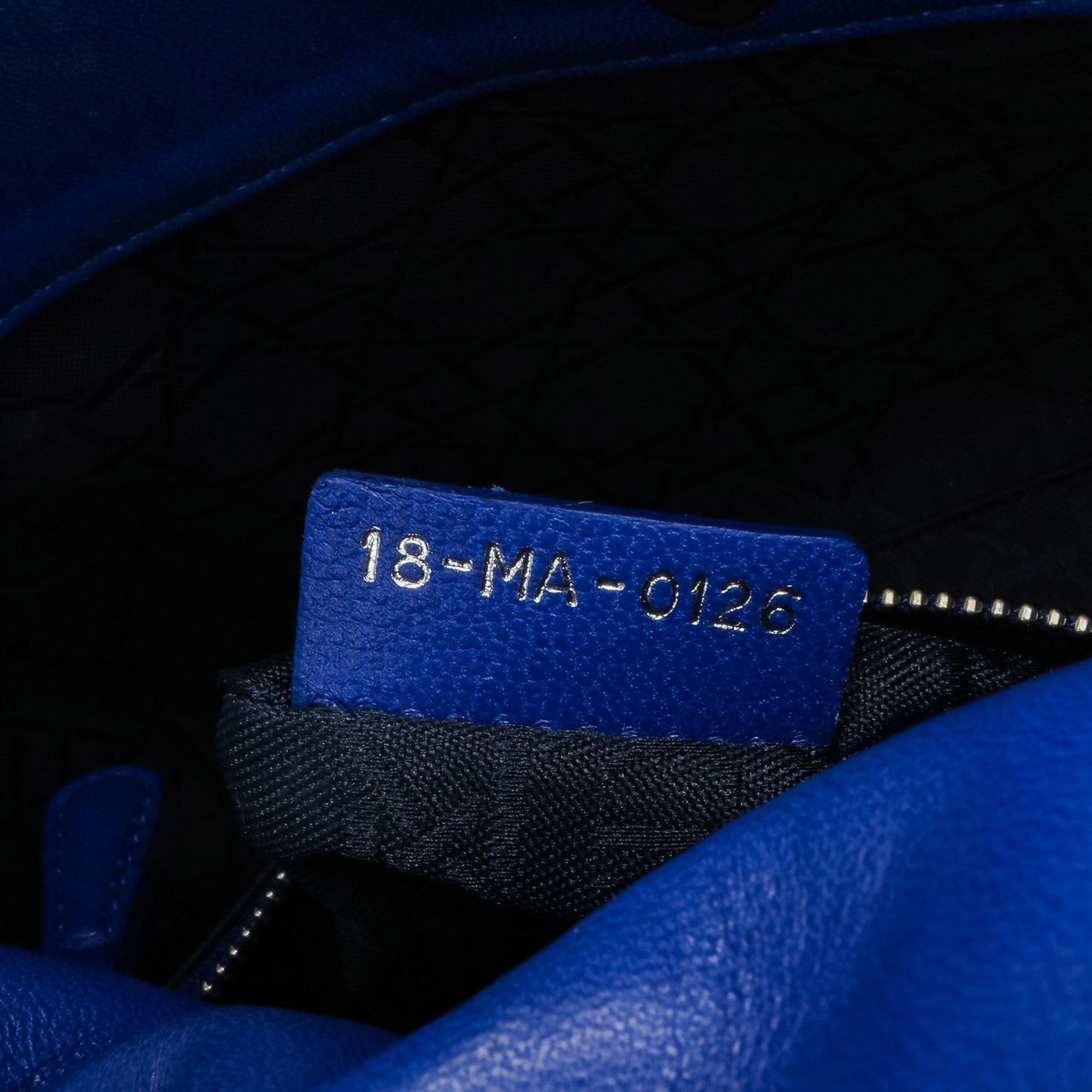 Dior Mini Lambskin Cannage Lady Dior Blue