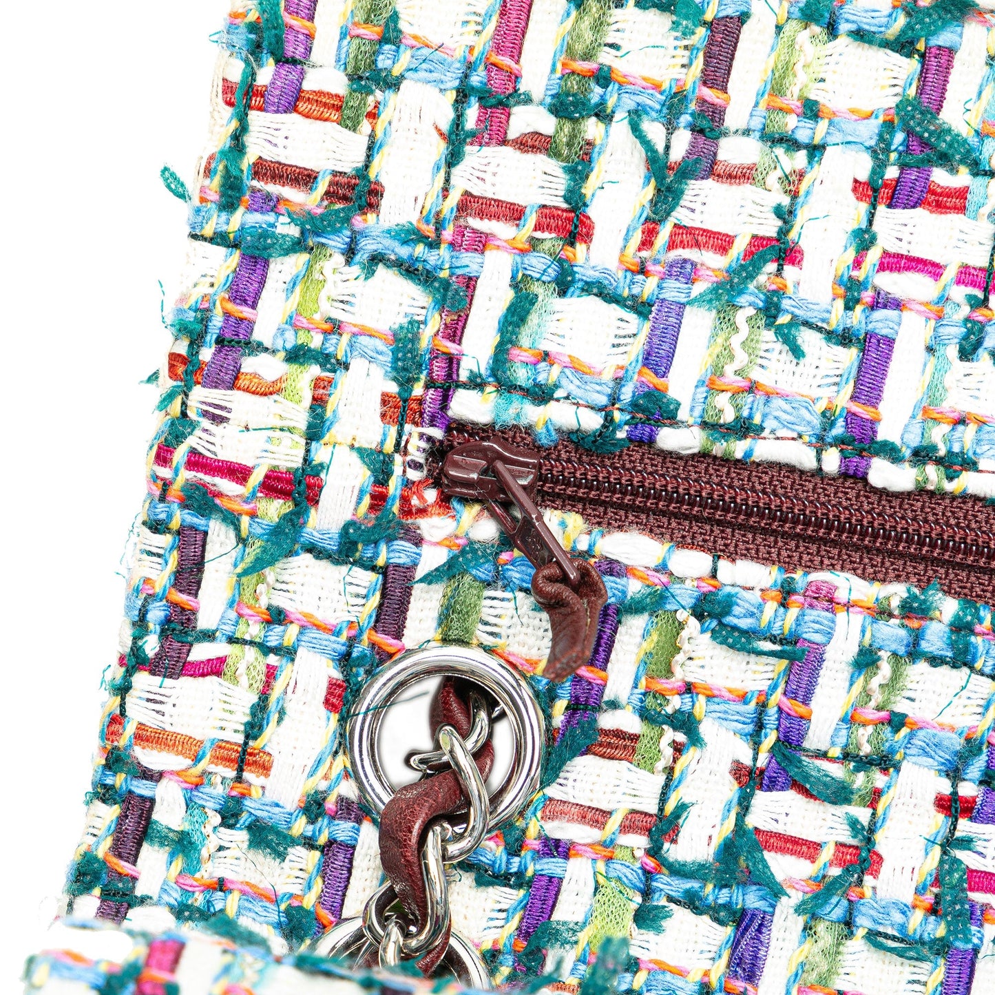 Chanel Medium Classic Multicolor Tweed Double Flap Multi