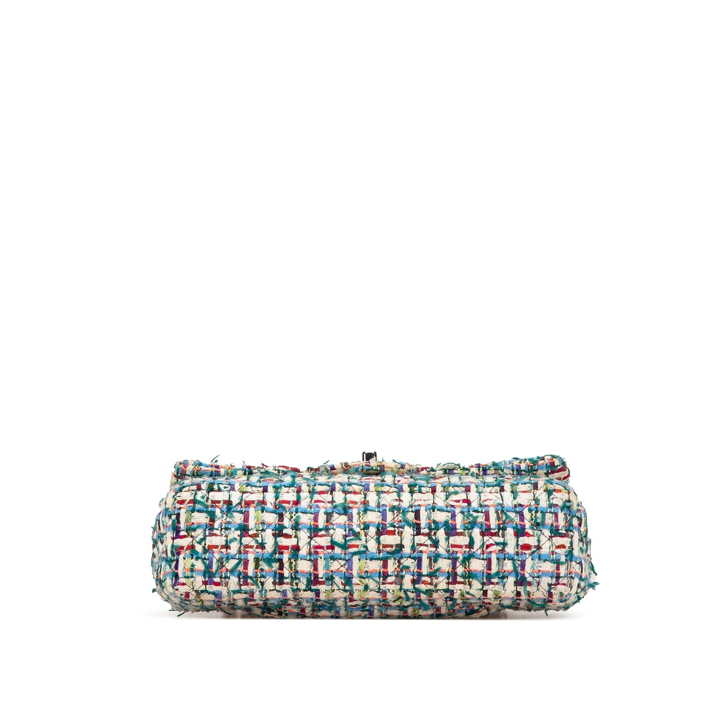 Chanel Medium Classic Multicolor Tweed Double Flap Multi