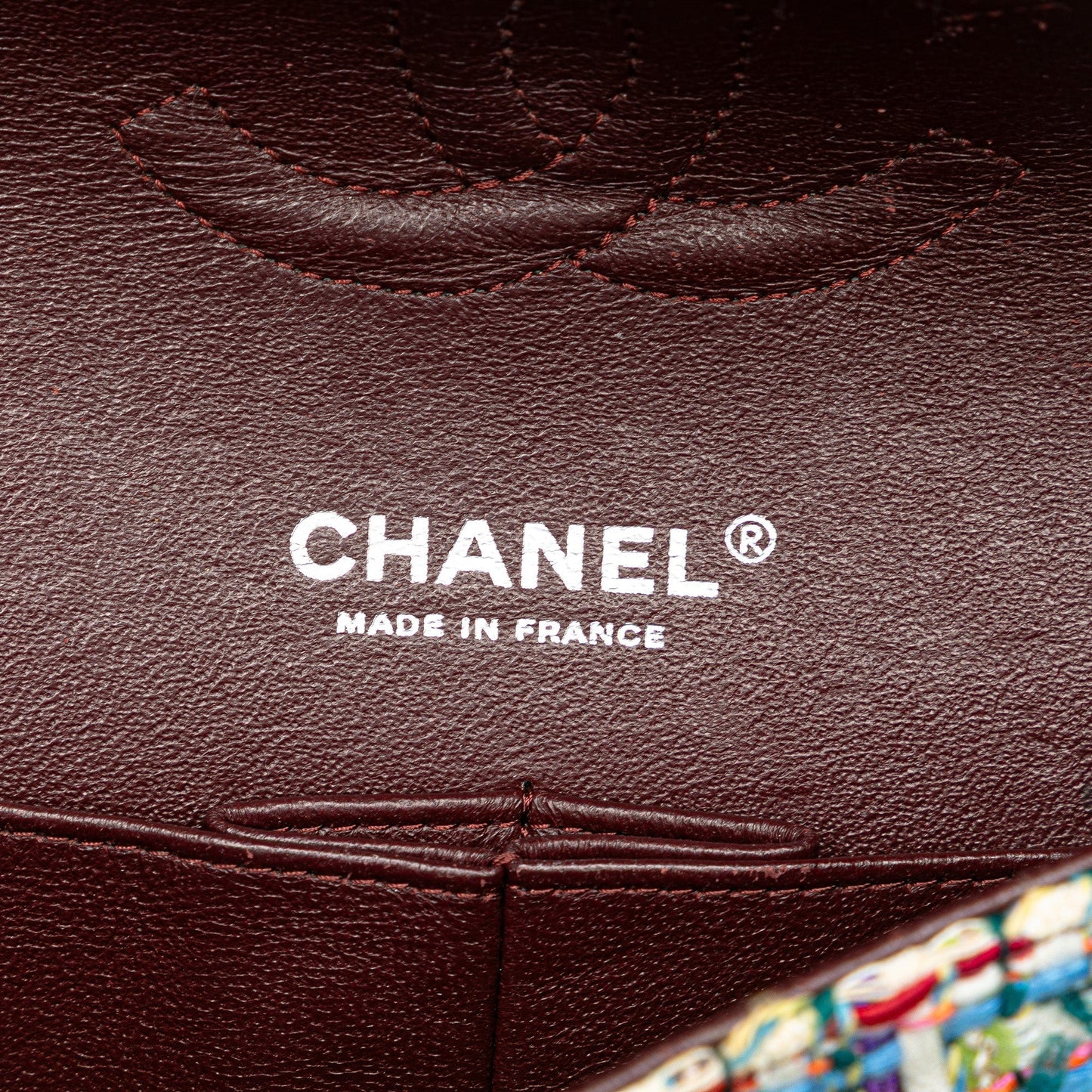 Chanel Medium Classic Multicolor Tweed Double Flap Multi