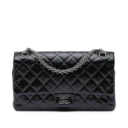 Chanel Quilted Patent Caviar 2.55 Reissue Flap 226 Black